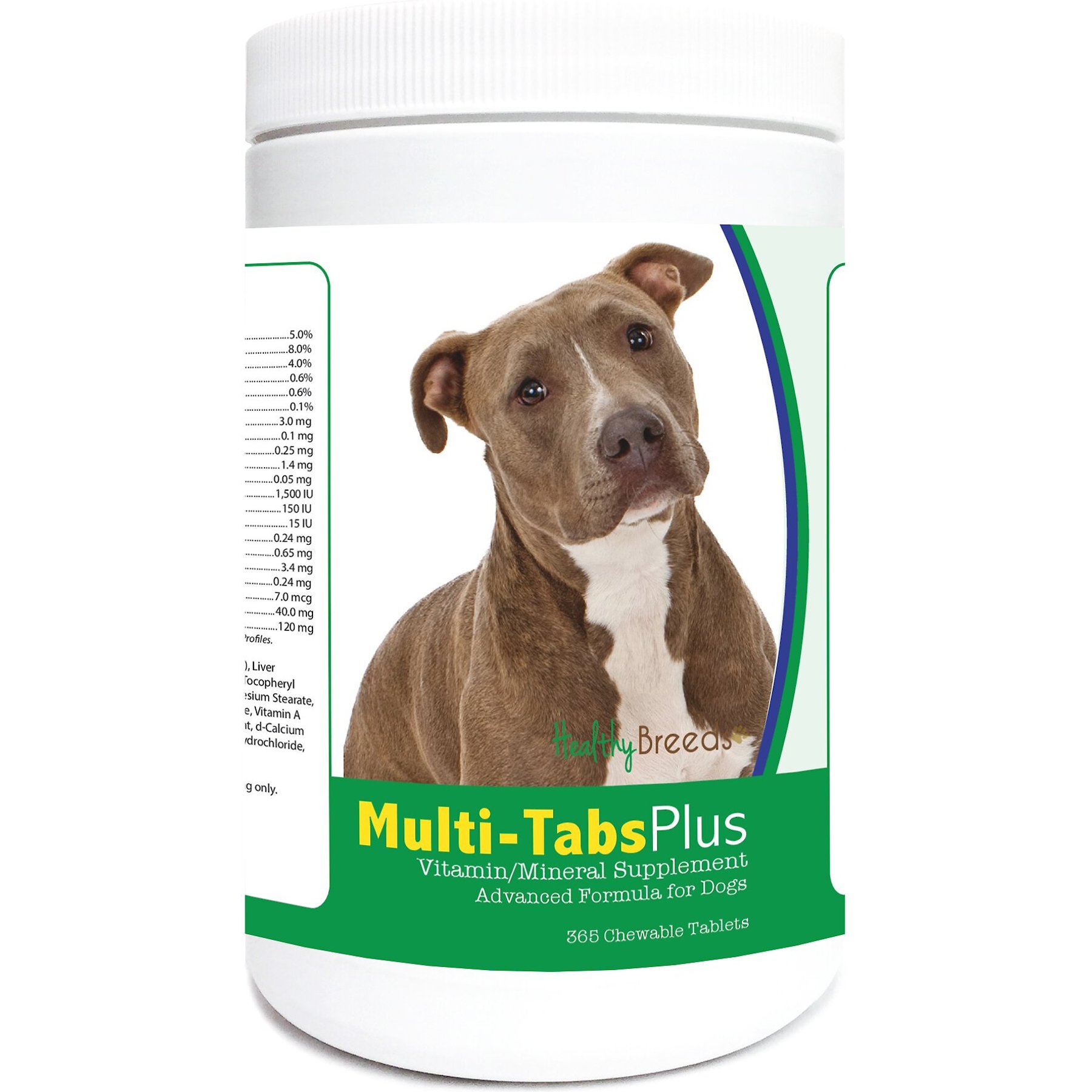 Healthy Breeds Multi-Tabs Plus Chewable Tablets Dog Supplement, 365 count