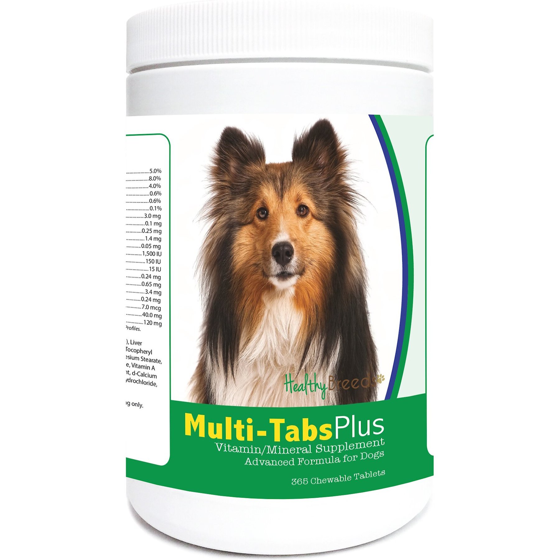 Healthy Breeds Multi-Tabs Plus Chewable Tablets Dog Supplement, 365 count