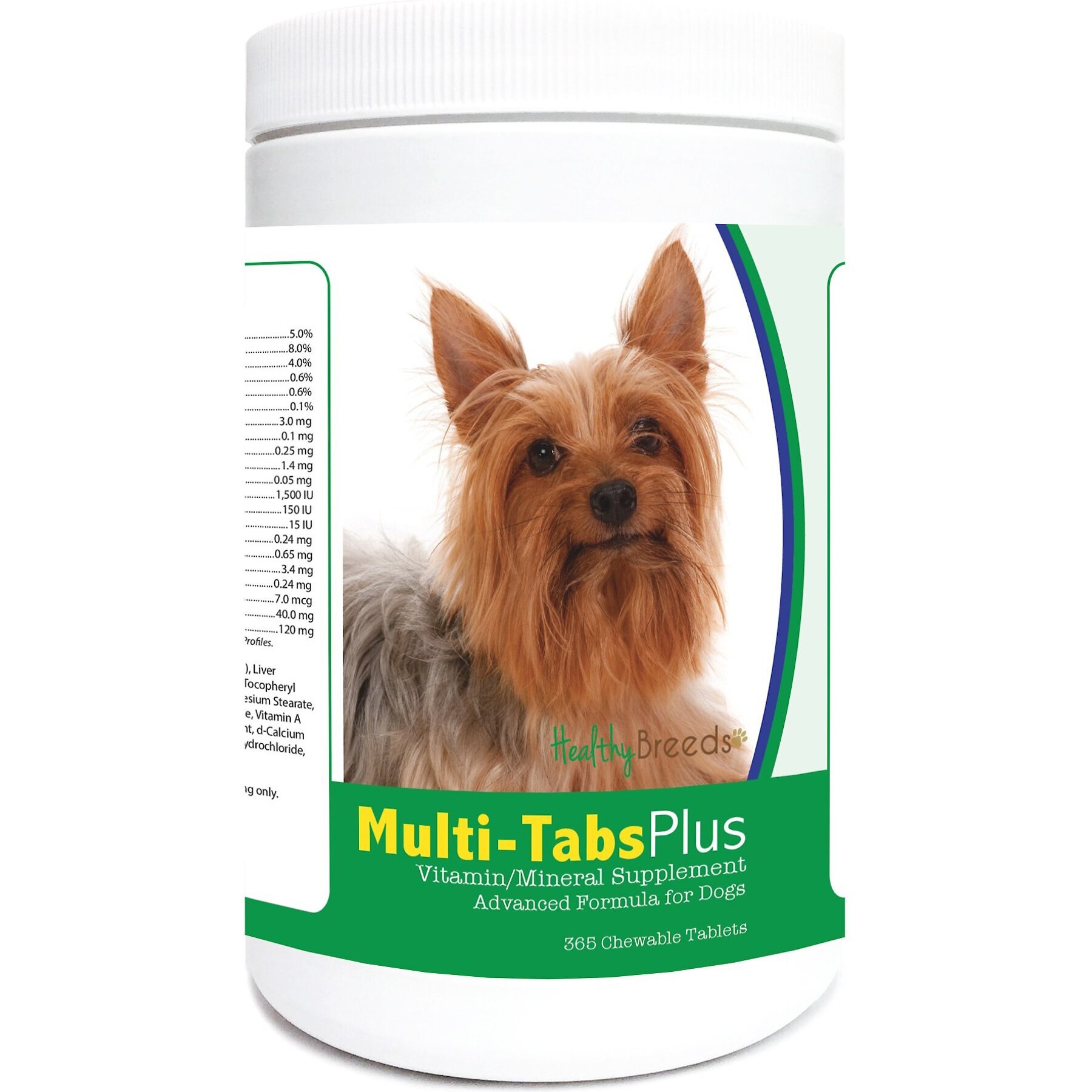 Healthy Breeds Multi-Tabs Plus Chewable Tablets Dog Supplement, 365 count