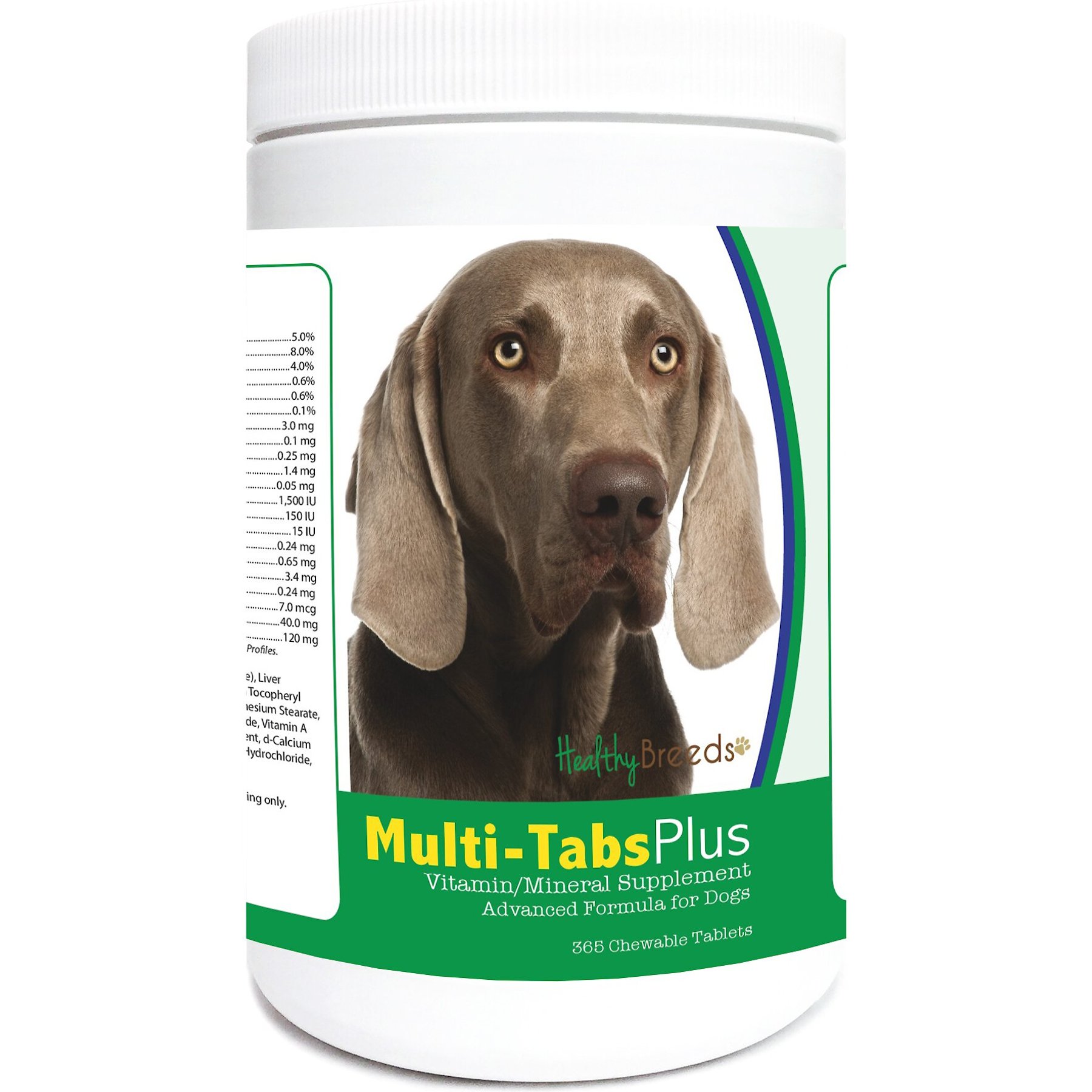 Healthy Breeds Multi-Tabs Plus Chewable Tablets Dog Supplement, 365 count