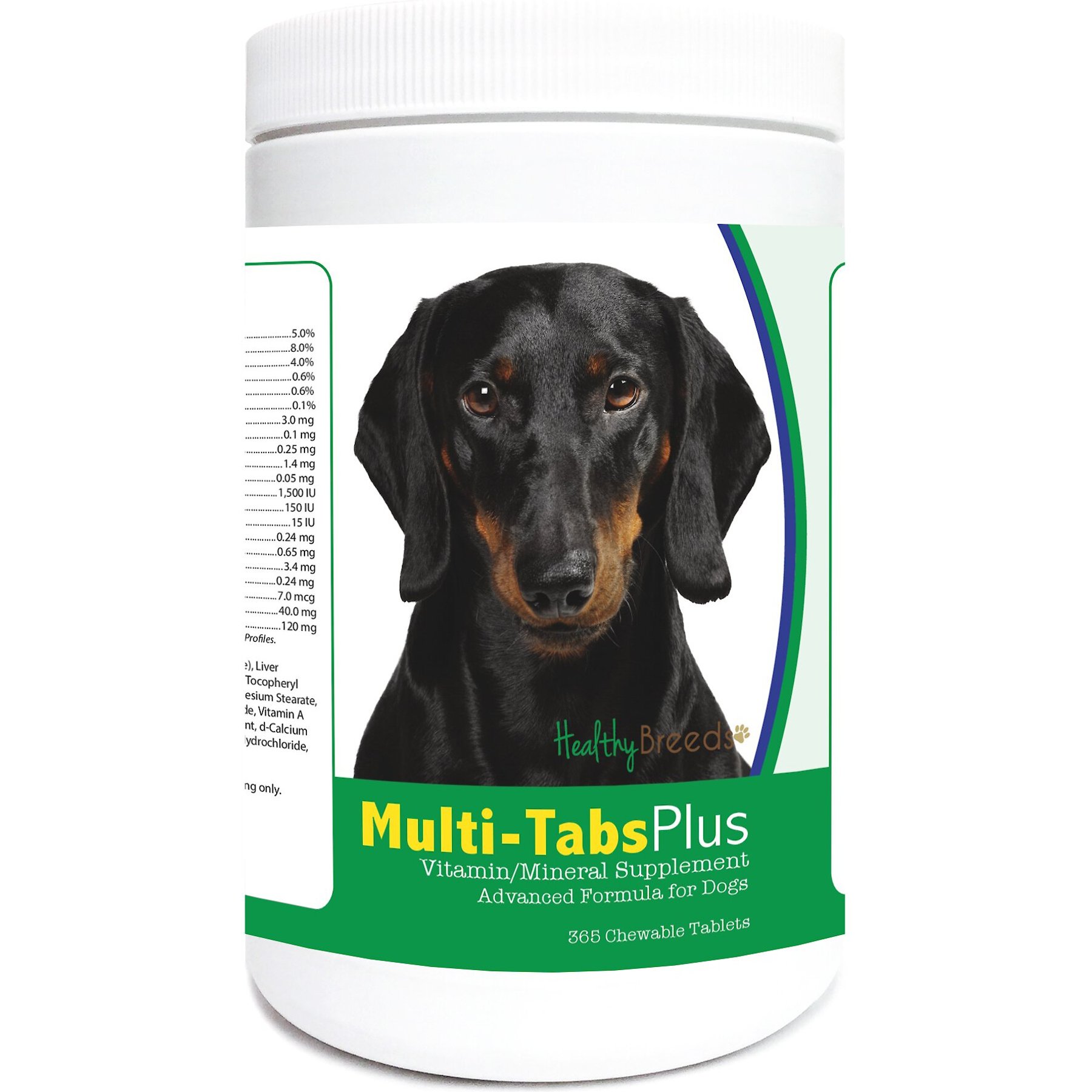 Healthy Breeds Multi-Tabs Plus Chewable Tablets Dog Supplement, 365 count