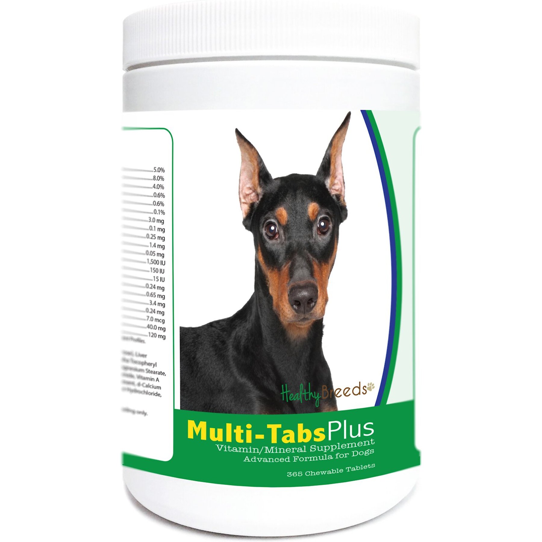 Healthy Breeds Multi-Tabs Plus Chewable Tablets Dog Supplement, 365 count