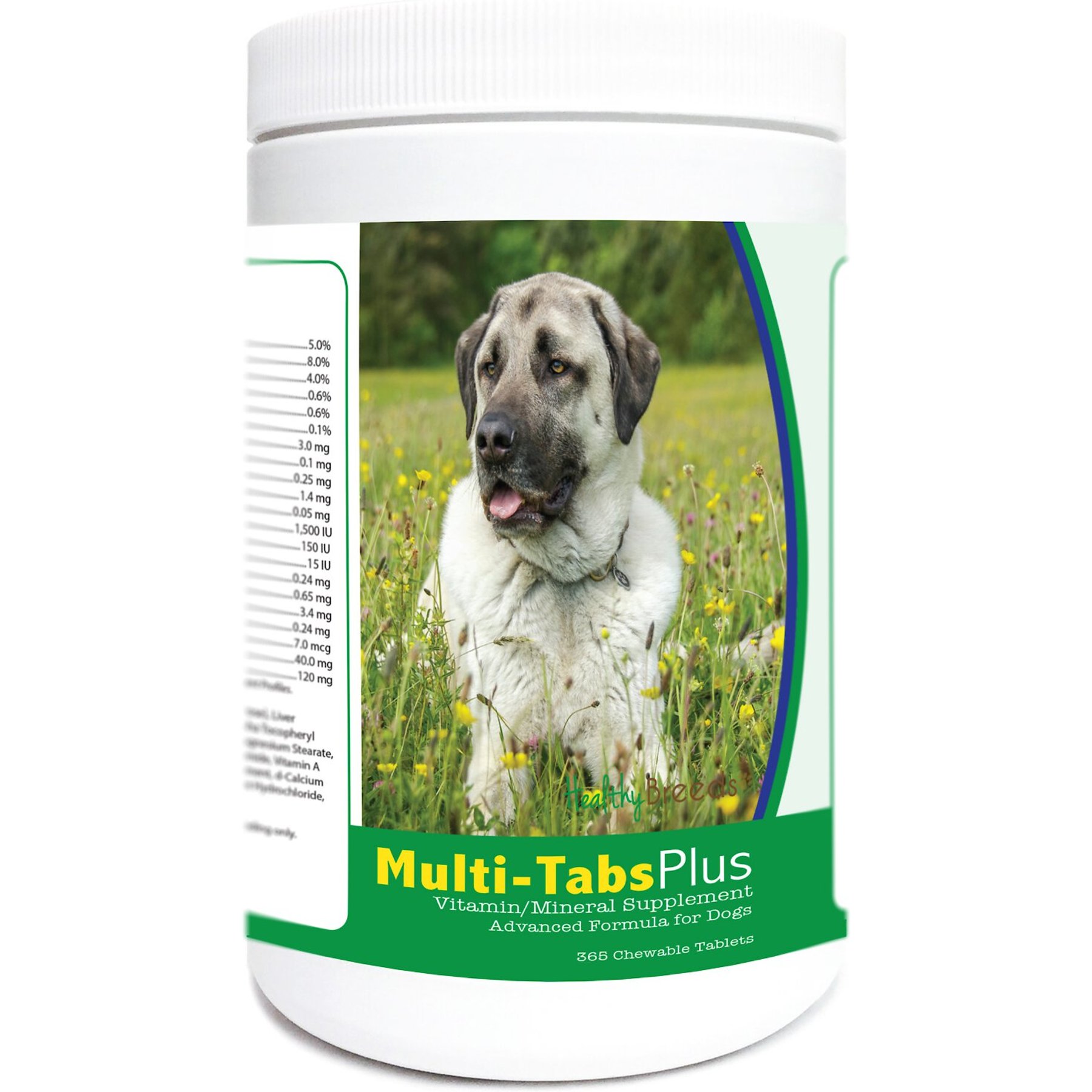 Healthy Breeds Multi-Tabs Plus Chewable Tablets Dog Supplement, 365 count