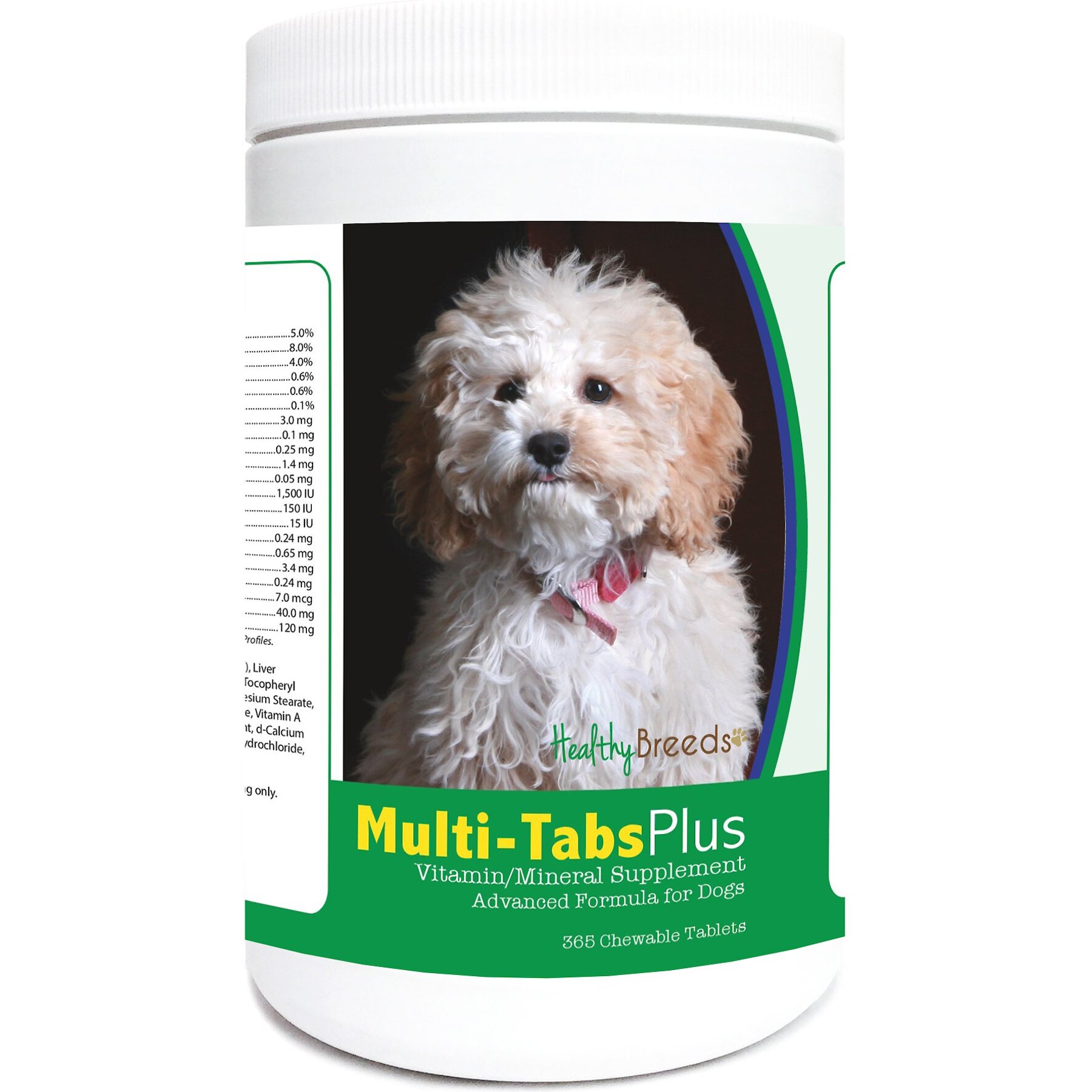 Healthy Breeds Multi-Tabs Plus Chewable Tablets Dog Supplement, 365 count