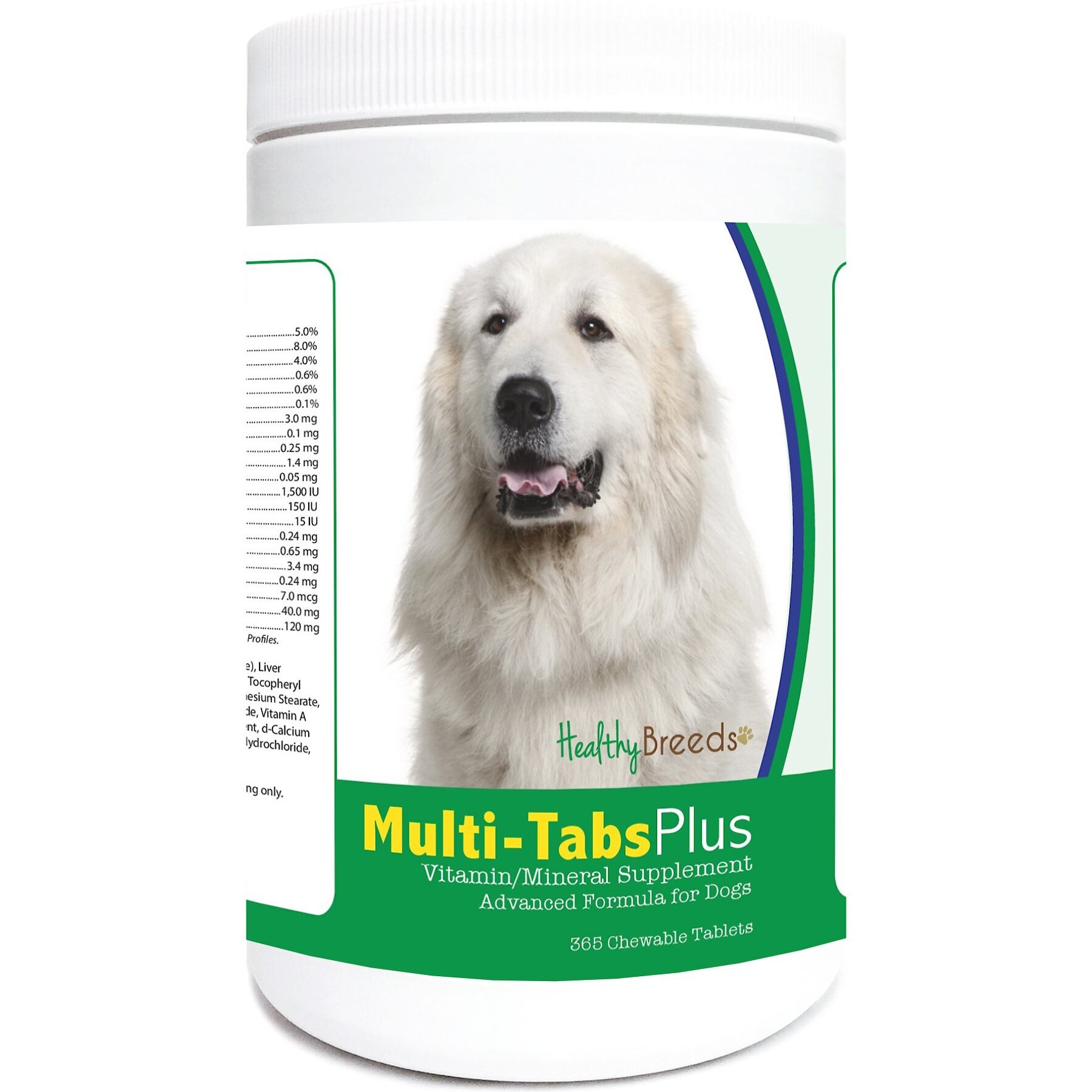 Healthy Breeds Multi-Tabs Plus Chewable Tablets Dog Supplement, 365 count