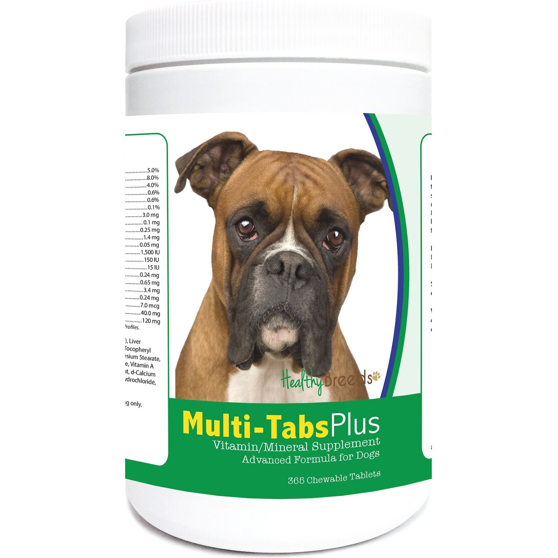 Healthy Breeds Multi-Tabs Plus Chewable Tablets Dog Supplement, 365 count