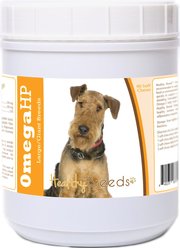 Healthy Breeds Omega HP Fatty Acid Skin & Coat Support Soft Chews Dog Supplement, 90 count