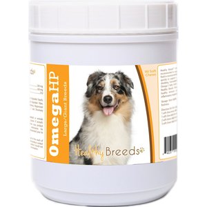 Healthy Breeds Omega HP Fatty Acid Skin & Coat Support Soft Chews Dog Supplement, 90 count