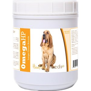 Healthy Breeds Omega HP Fatty Acid Skin & Coat Support Soft Chews Dog Supplement, 90 count