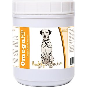 Healthy Breeds Omega HP Fatty Acid Skin & Coat Support Soft Chews Dog Supplement, 90 count
