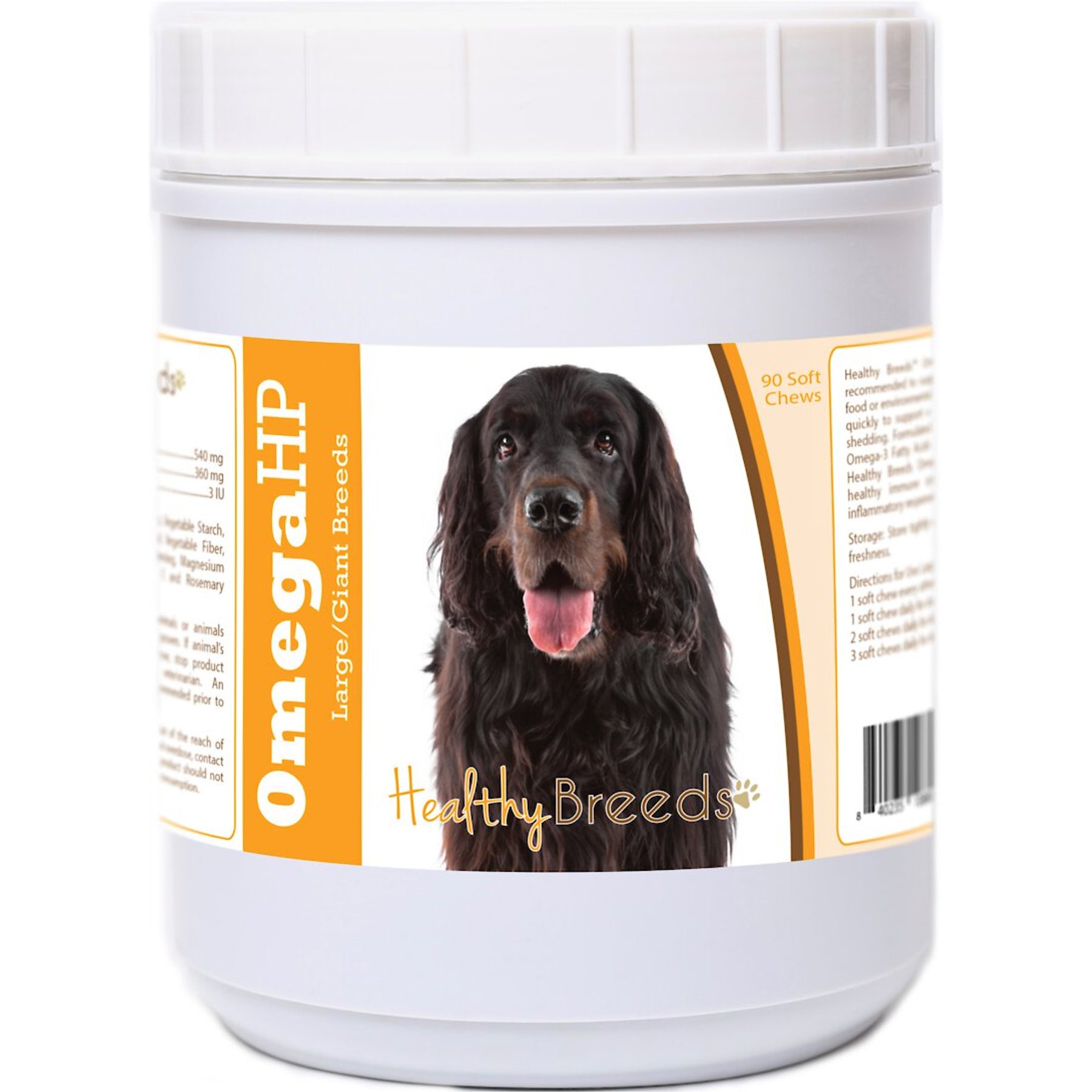 Healthy Breeds Omega HP Fatty Acid Skin & Coat Support Soft Chews Dog Supplement, 90 count