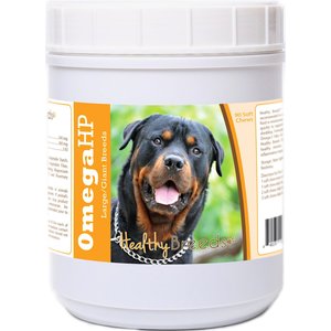 Healthy Breeds Omega HP Fatty Acid Skin & Coat Support Soft Chews Dog Supplement, 90 count