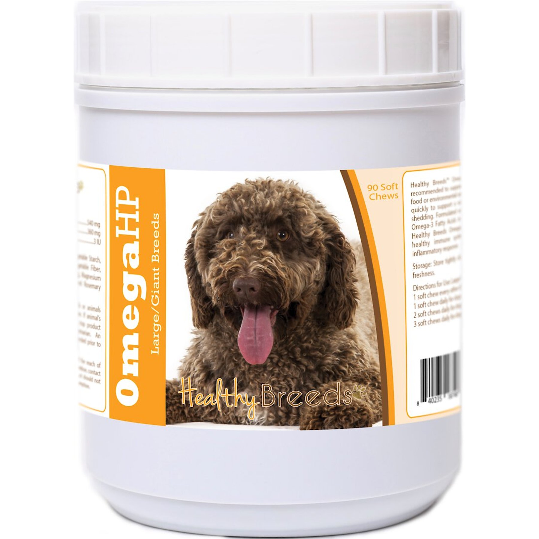 Healthy Breeds Omega HP Fatty Acid Skin & Coat Support Soft Chews Dog Supplement, 90 count