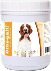Healthy Breeds Omega HP Fatty Acid Skin & Coat Support Soft Chews Dog Supplement, 90 count