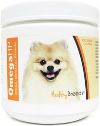 Healthy Breeds Omega HP Soft Chews Dog Supplement, 60 count, Pomeranian
