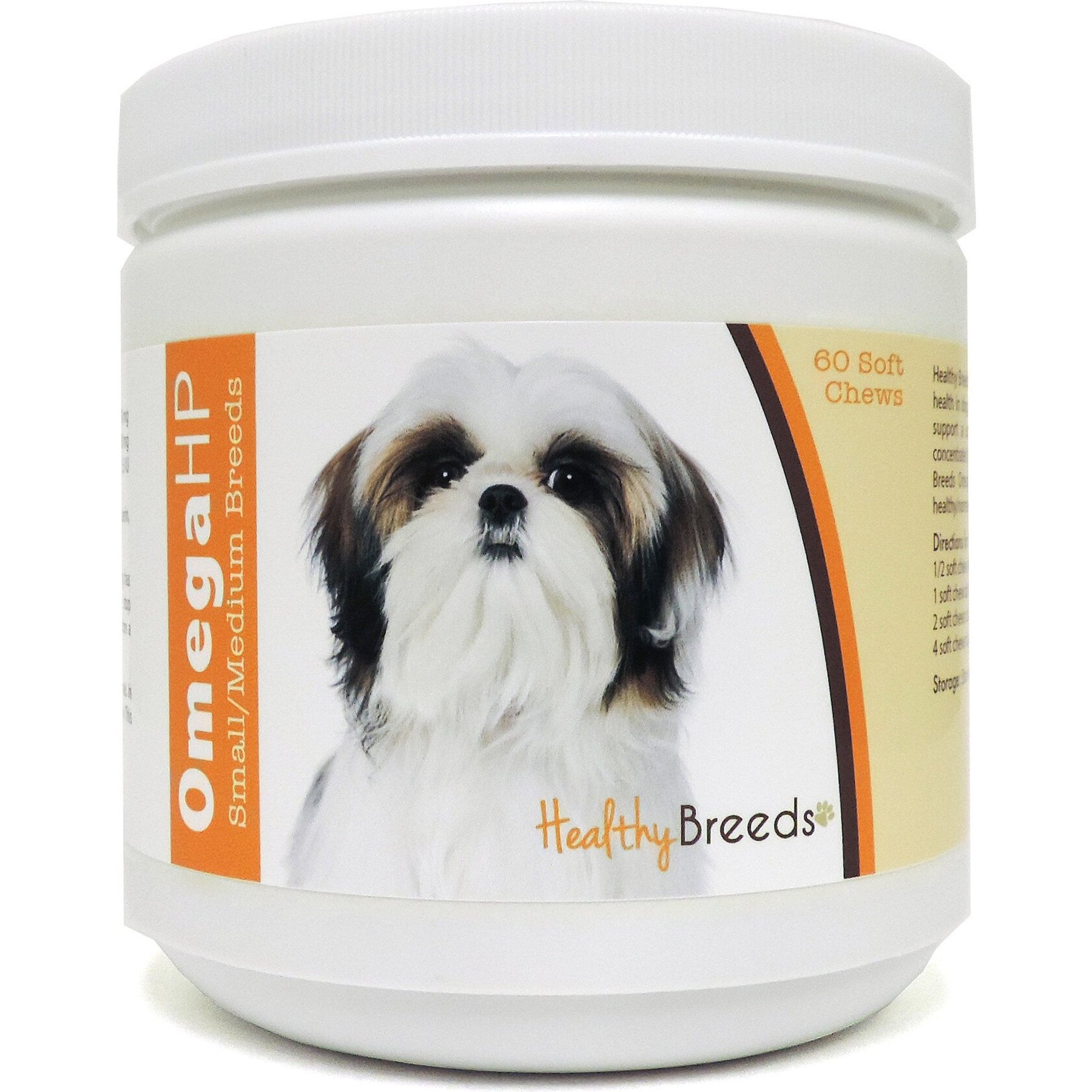 Healthy Breeds Omega HP Soft Chews Dog Supplement, 60 count, Shih Tzu