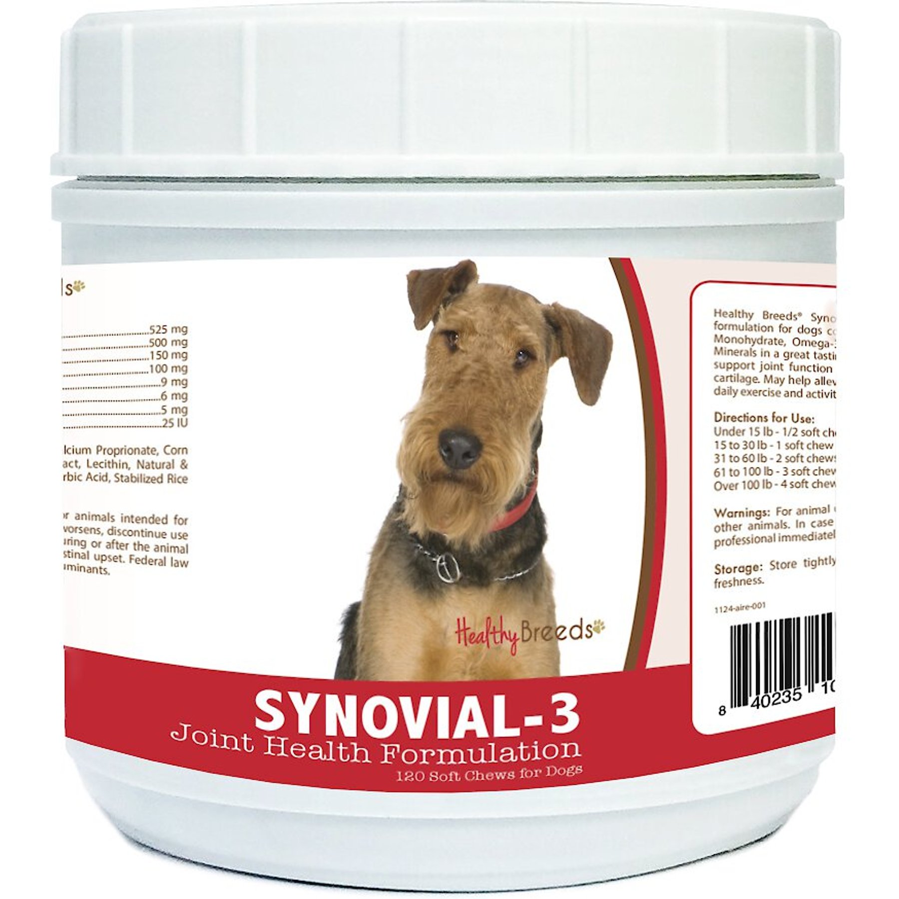 Healthy Breeds Synovial-3 Joint Health Formulation Soft Chews Dog Supplement, 120 count