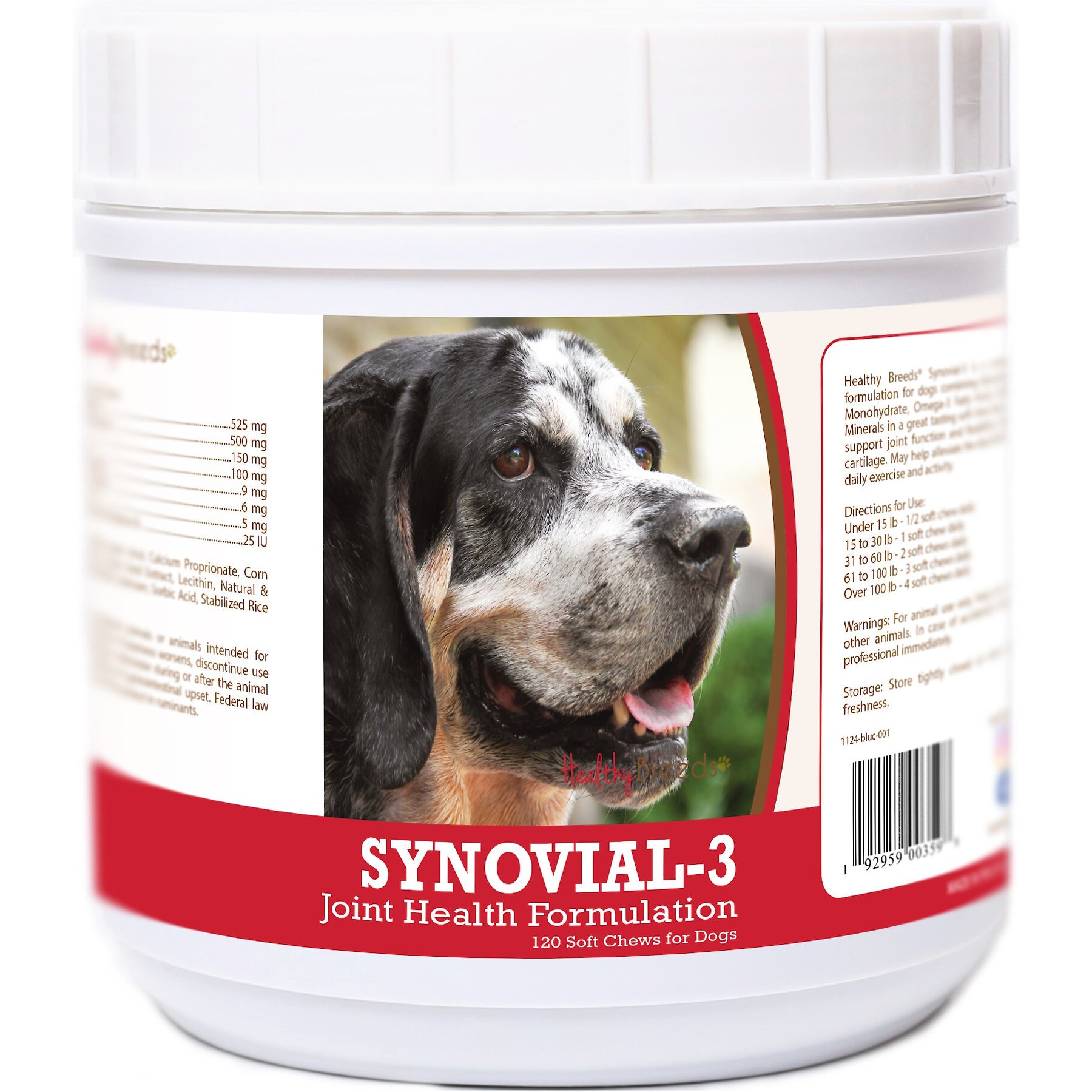 Healthy Breeds Synovial-3 Joint Health Formulation Soft Chews Dog Supplement, 120 count