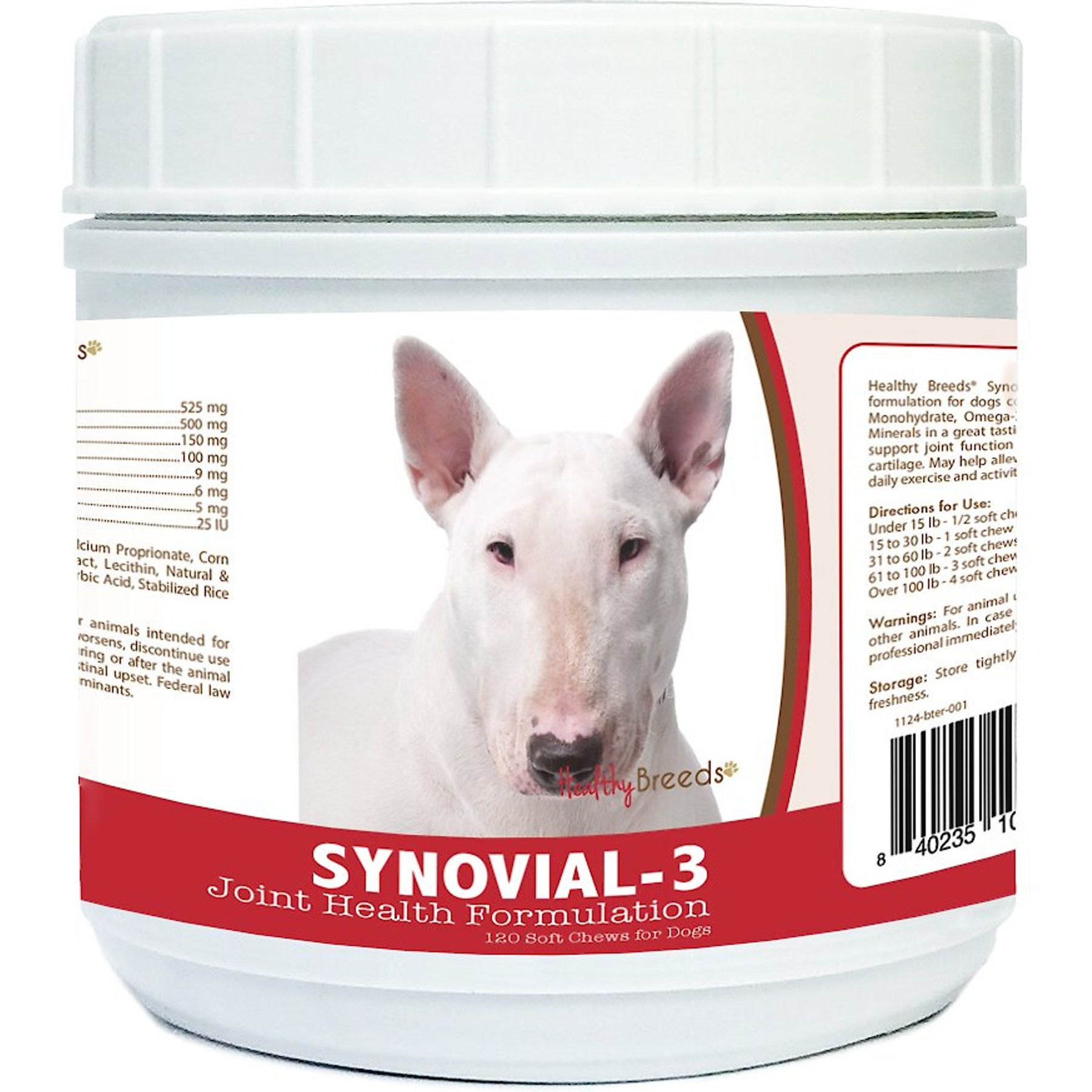 Healthy Breeds Synovial-3 Joint Health Formulation Soft Chews Dog Supplement, 120 count