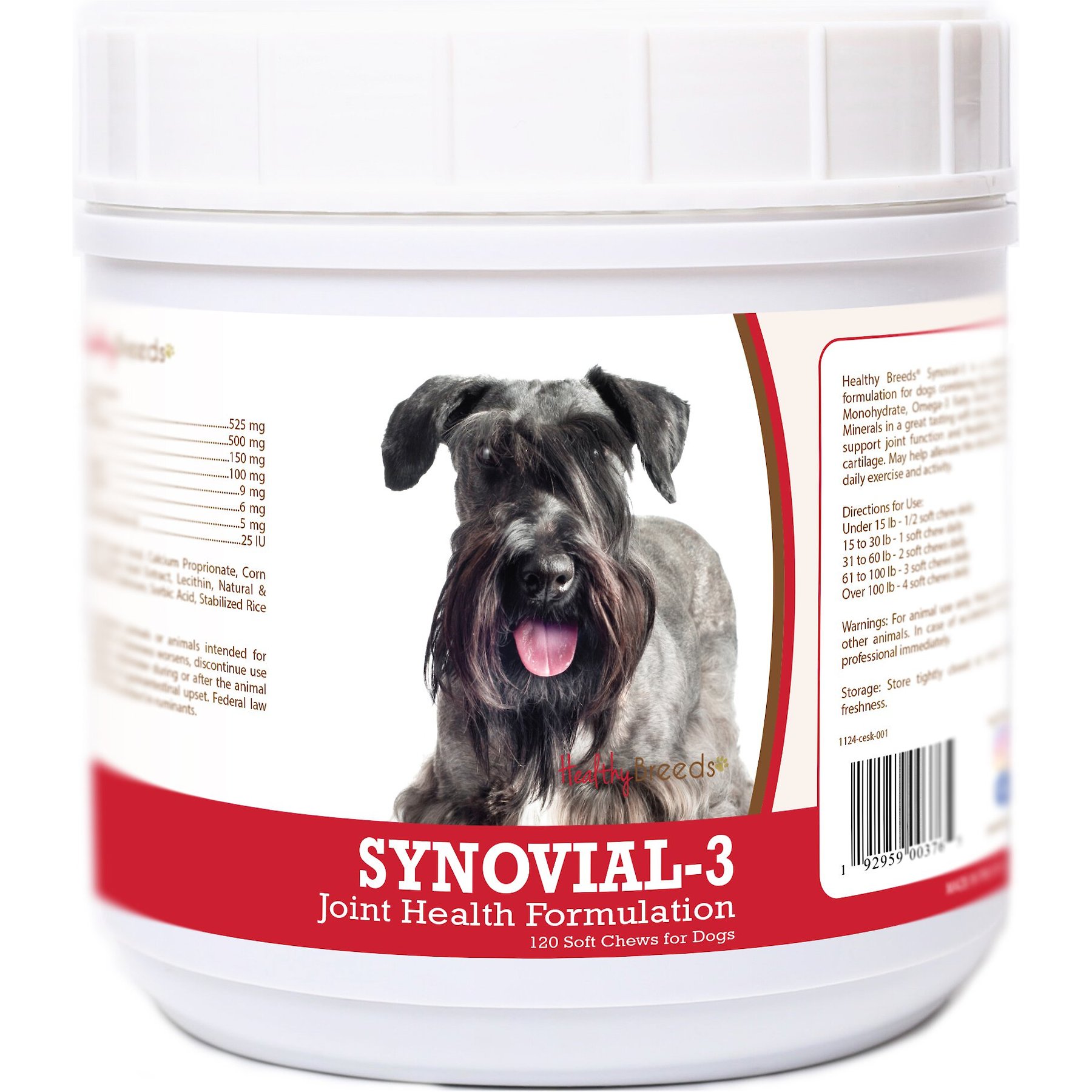 Healthy Breeds Synovial-3 Joint Health Formulation Soft Chews Dog Supplement, 120 count