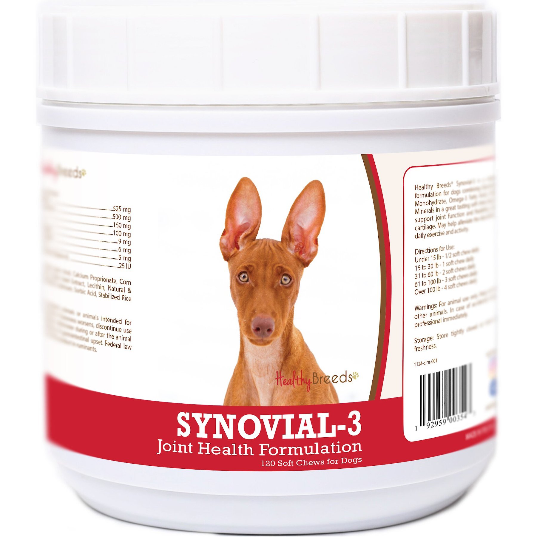 Healthy Breeds Synovial-3 Joint Health Formulation Soft Chews Dog Supplement, 120 count