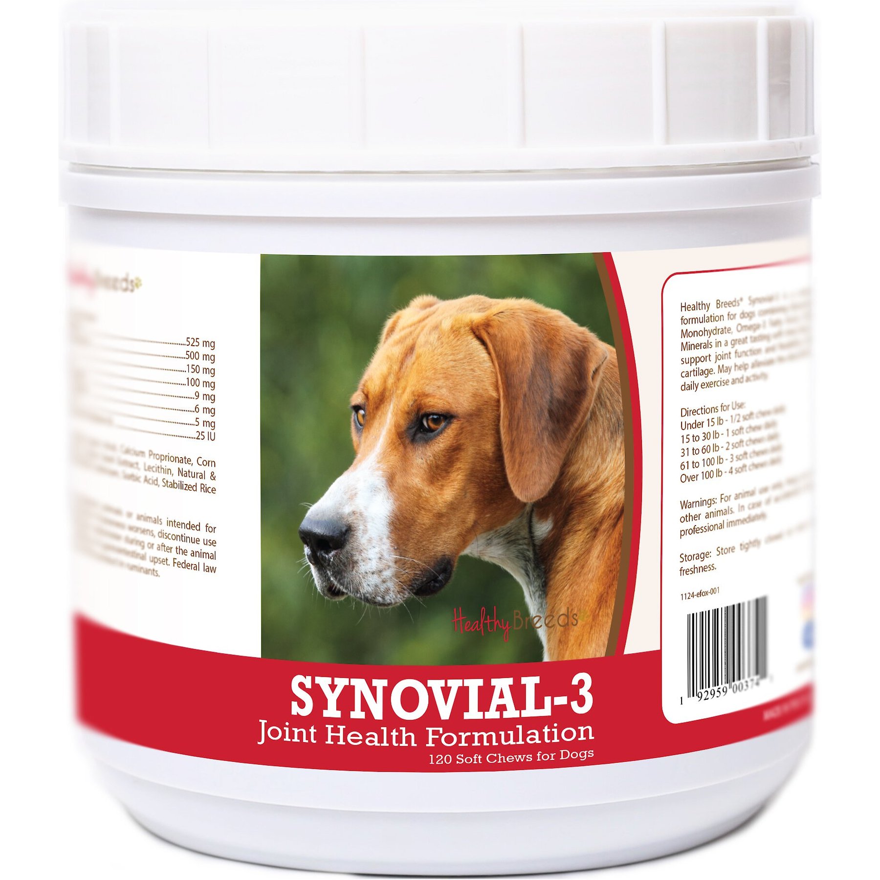Healthy Breeds Synovial-3 Joint Health Formulation Soft Chews Dog Supplement, 120 count