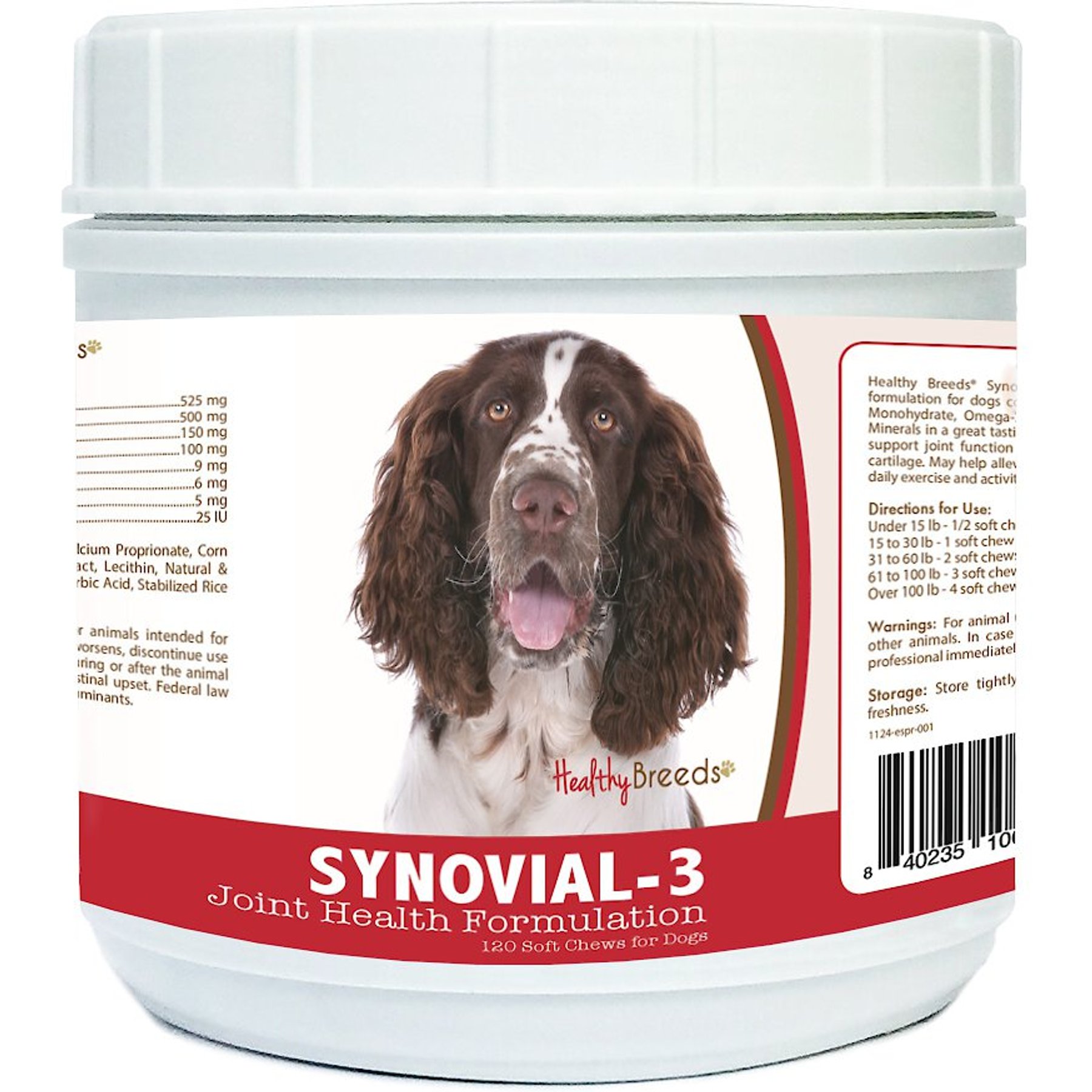 Healthy Breeds Synovial-3 Joint Health Formulation Soft Chews Dog Supplement, 120 count