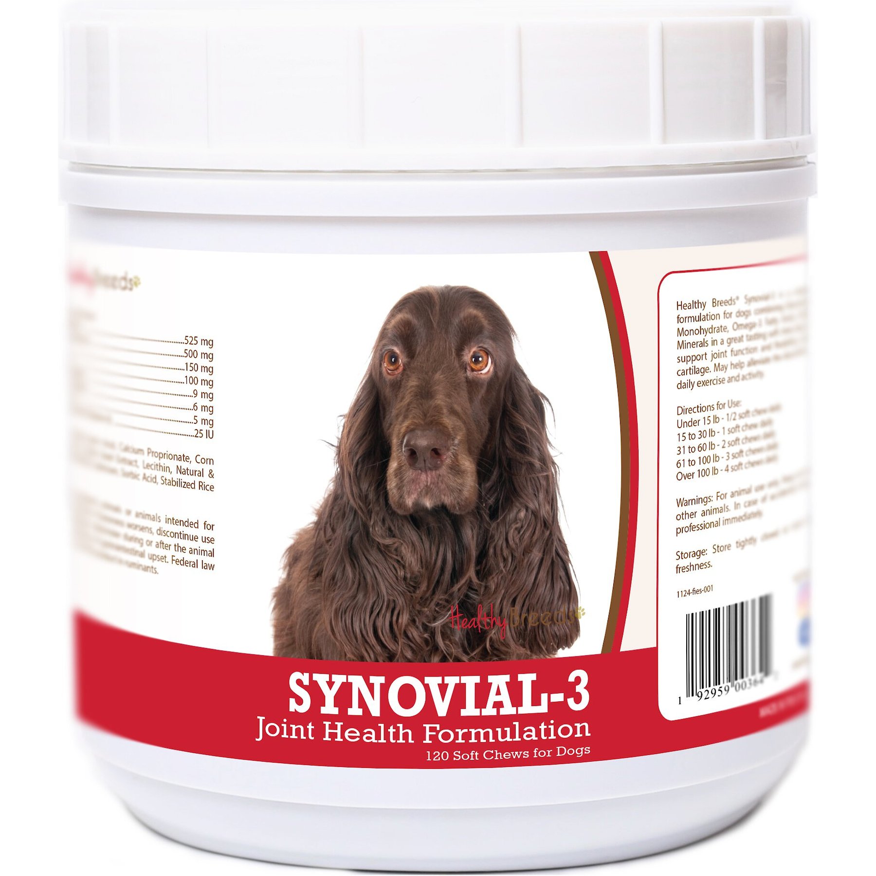 Healthy Breeds Synovial-3 Joint Health Formulation Soft Chews Dog Supplement, 120 count