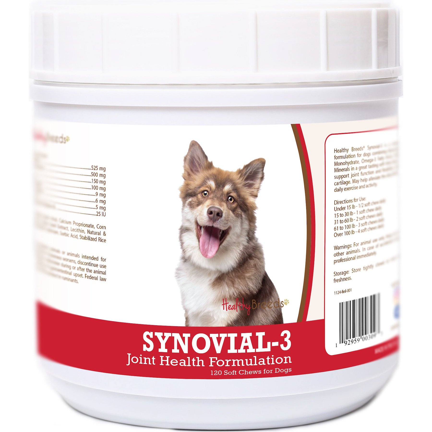 Healthy Breeds Synovial-3 Joint Health Formulation Soft Chews Dog Supplement, 120 count