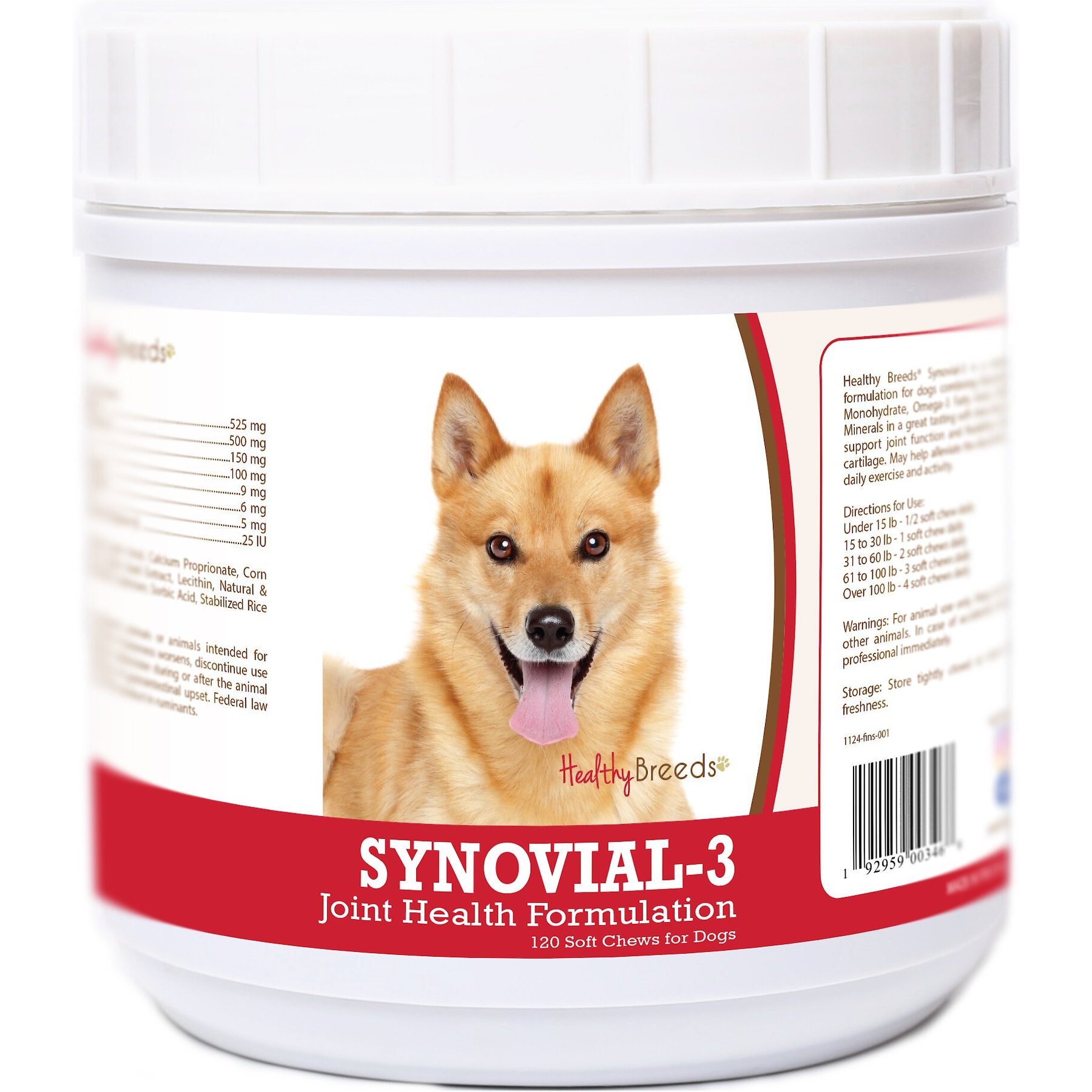 Healthy Breeds Synovial-3 Joint Health Formulation Soft Chews Dog Supplement, 120 count