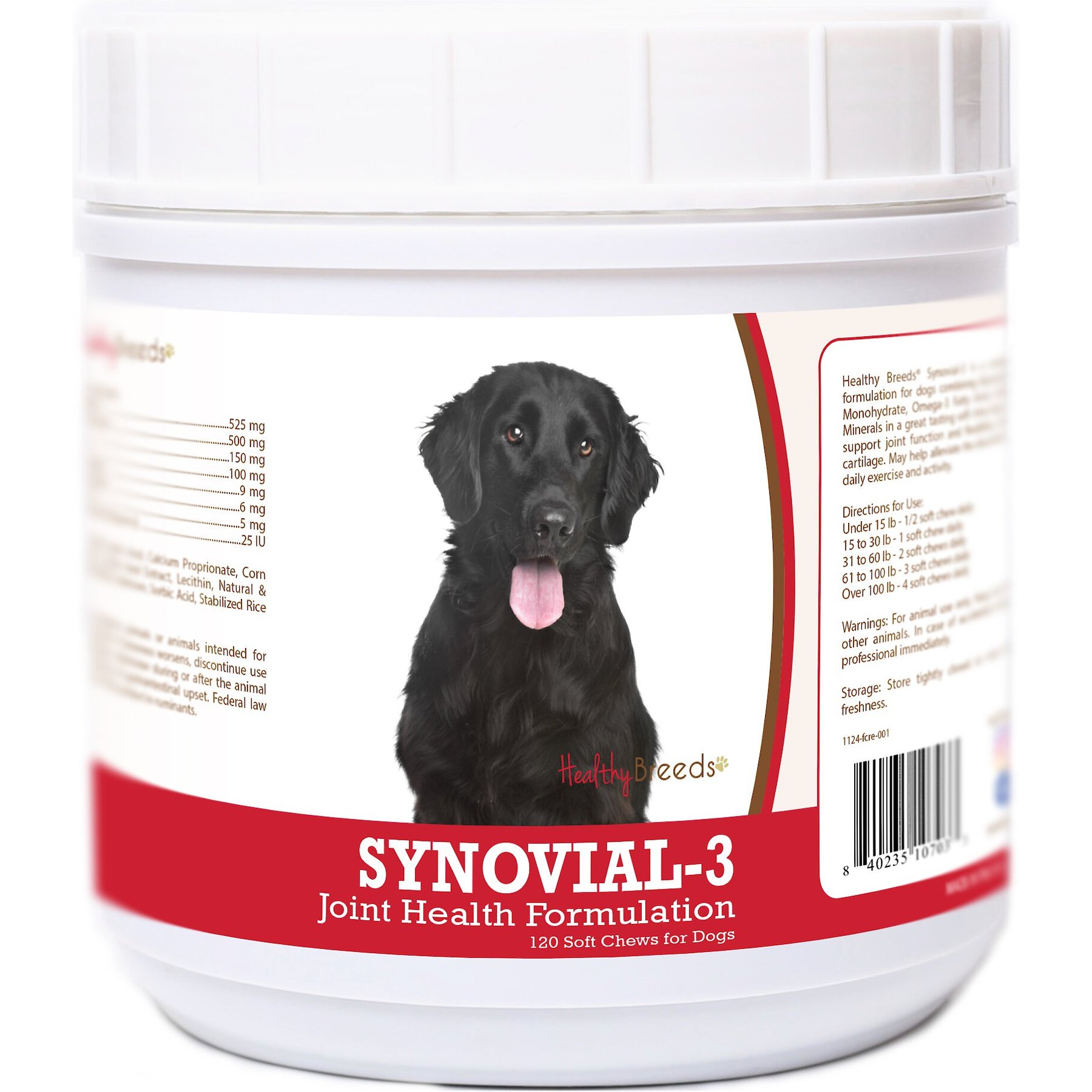 Healthy Breeds Synovial-3 Joint Health Formulation Soft Chews Dog Supplement, 120 count