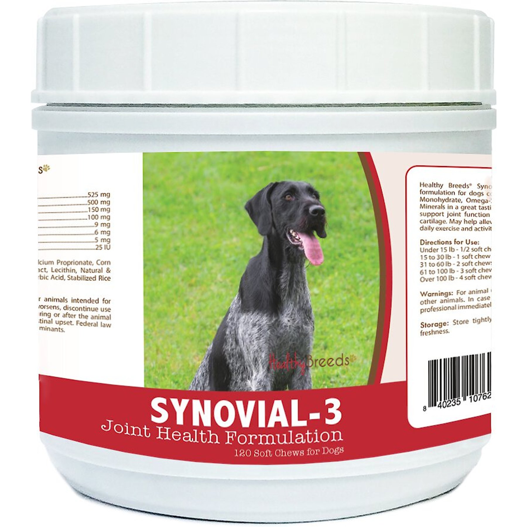 Healthy Breeds Synovial-3 Joint Health Formulation Soft Chews Dog Supplement, 120 count