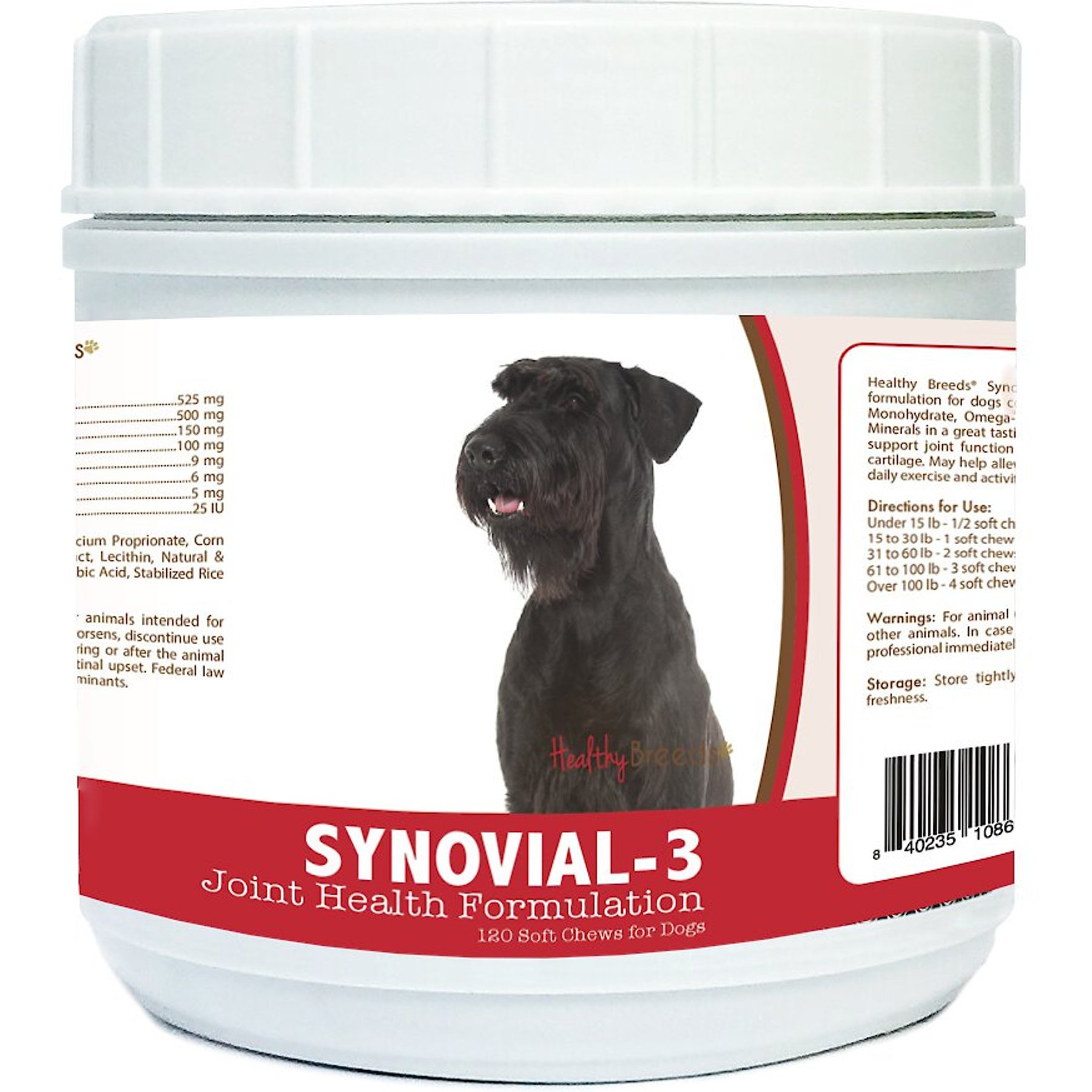 Healthy Breeds Synovial-3 Joint Health Formulation Soft Chews Dog Supplement, 120 count