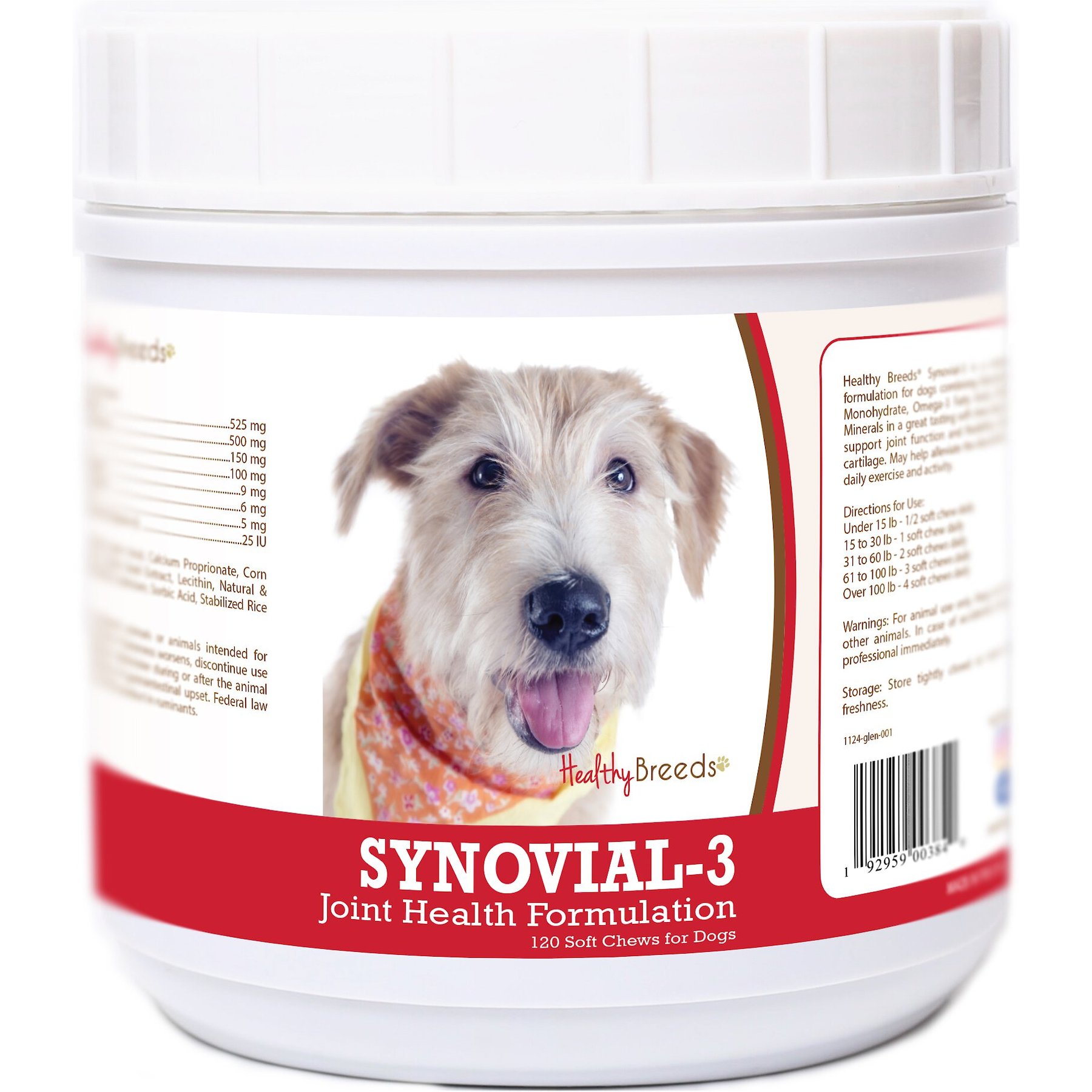 Healthy Breeds Synovial-3 Joint Health Formulation Soft Chews Dog Supplement, 120 count