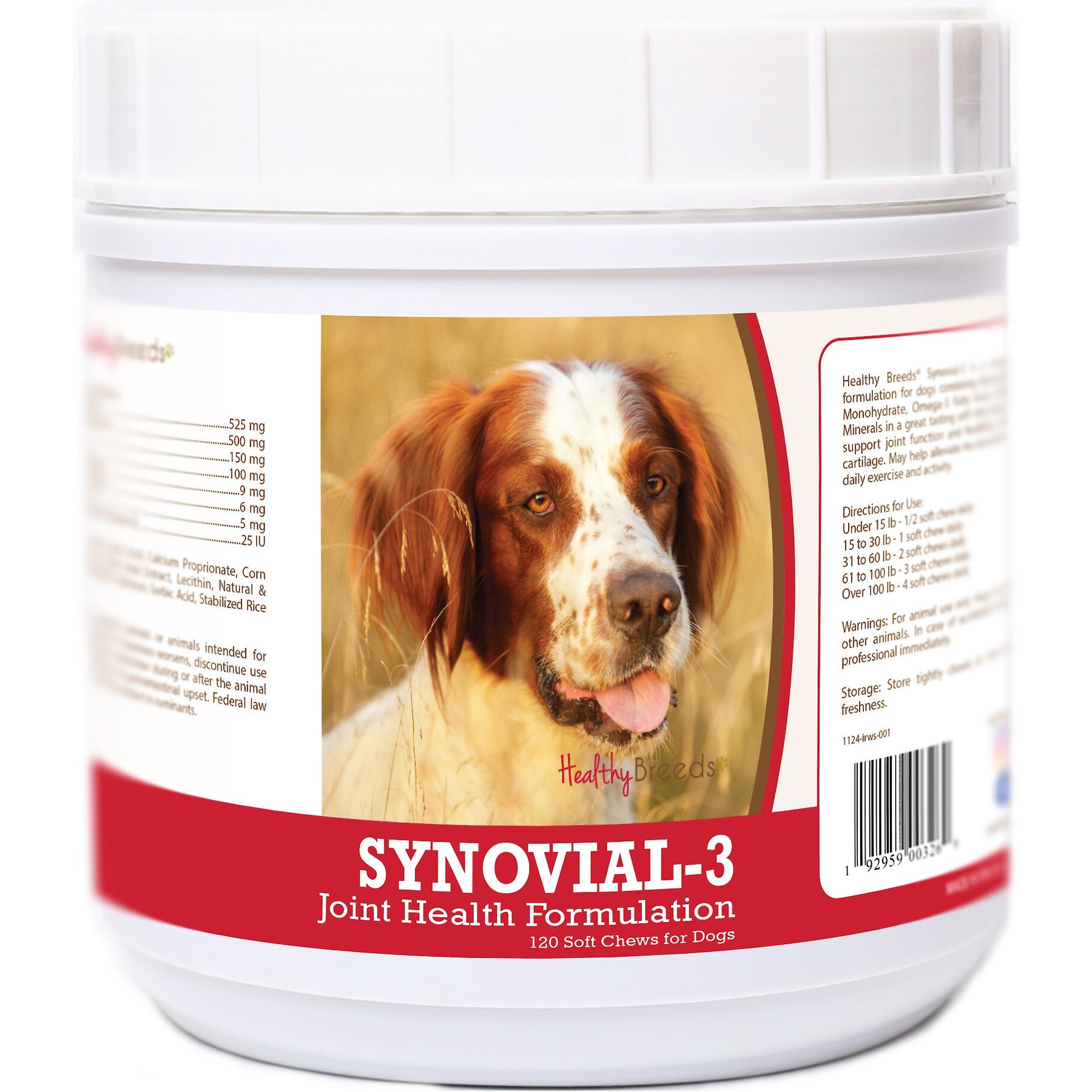 Healthy Breeds Synovial-3 Joint Health Formulation Soft Chews Dog Supplement, 120 count