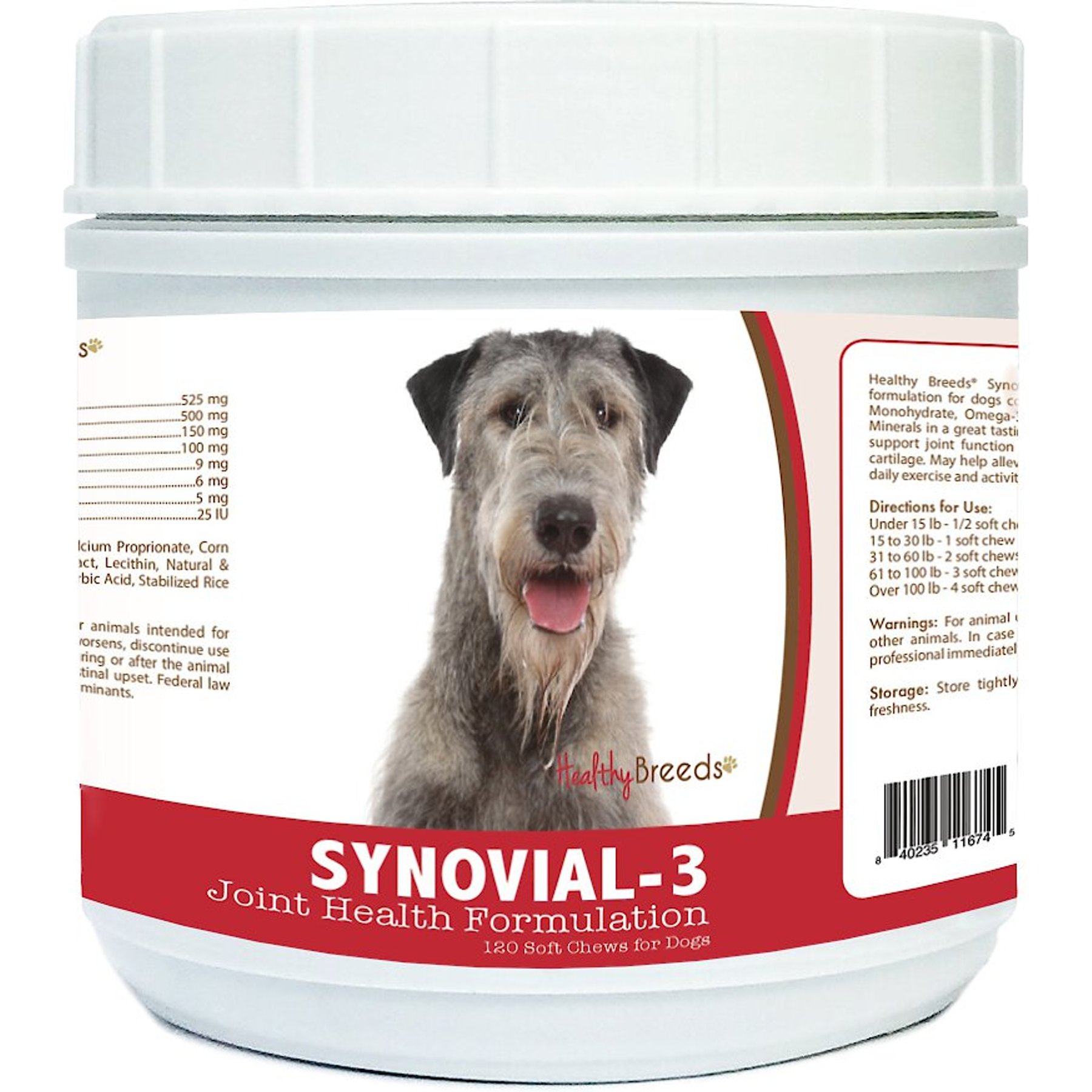 Healthy Breeds Synovial-3 Joint Health Formulation Soft Chews Dog Supplement, 120 count