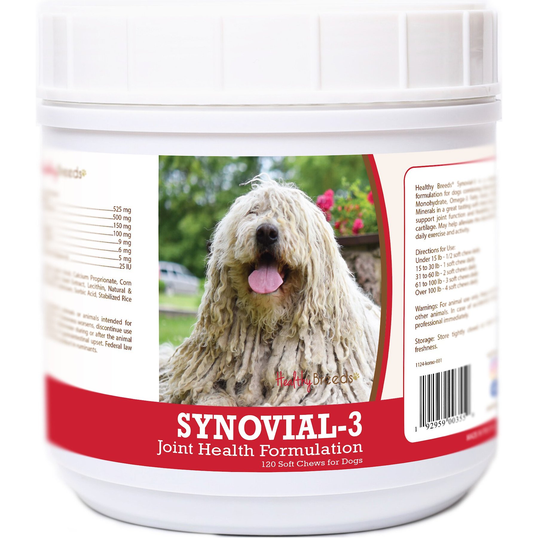 Healthy Breeds Synovial-3 Joint Health Formulation Soft Chews Dog Supplement, 120 count