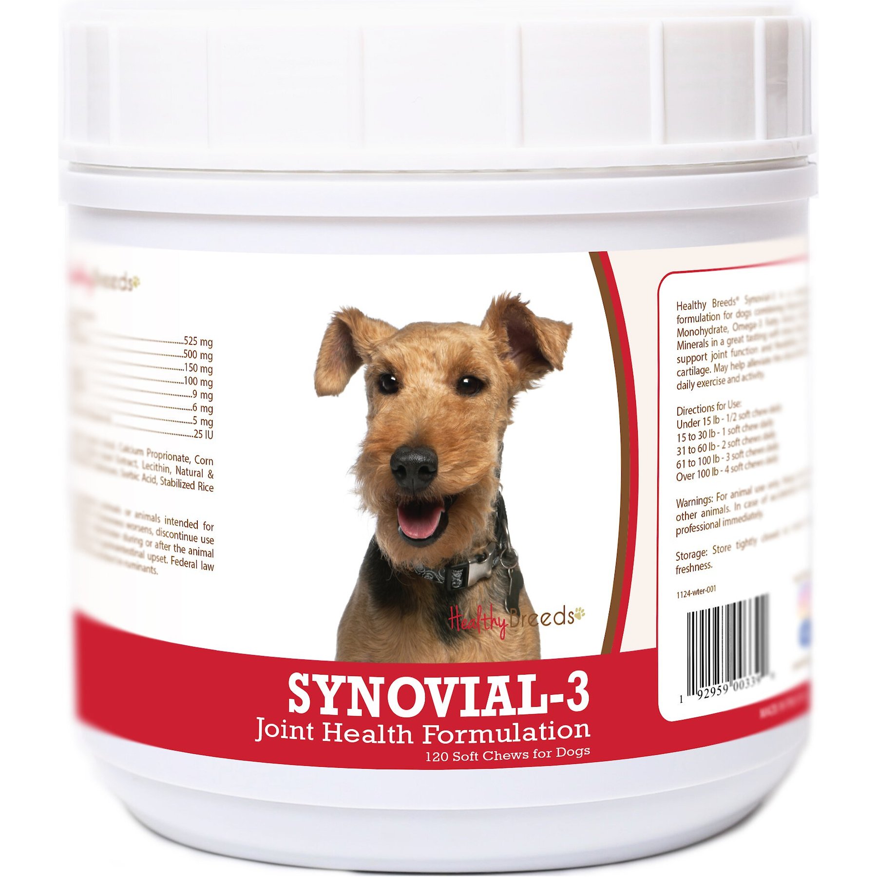Healthy Breeds Synovial-3 Joint Health Formulation Soft Chews Dog Supplement, 120 count