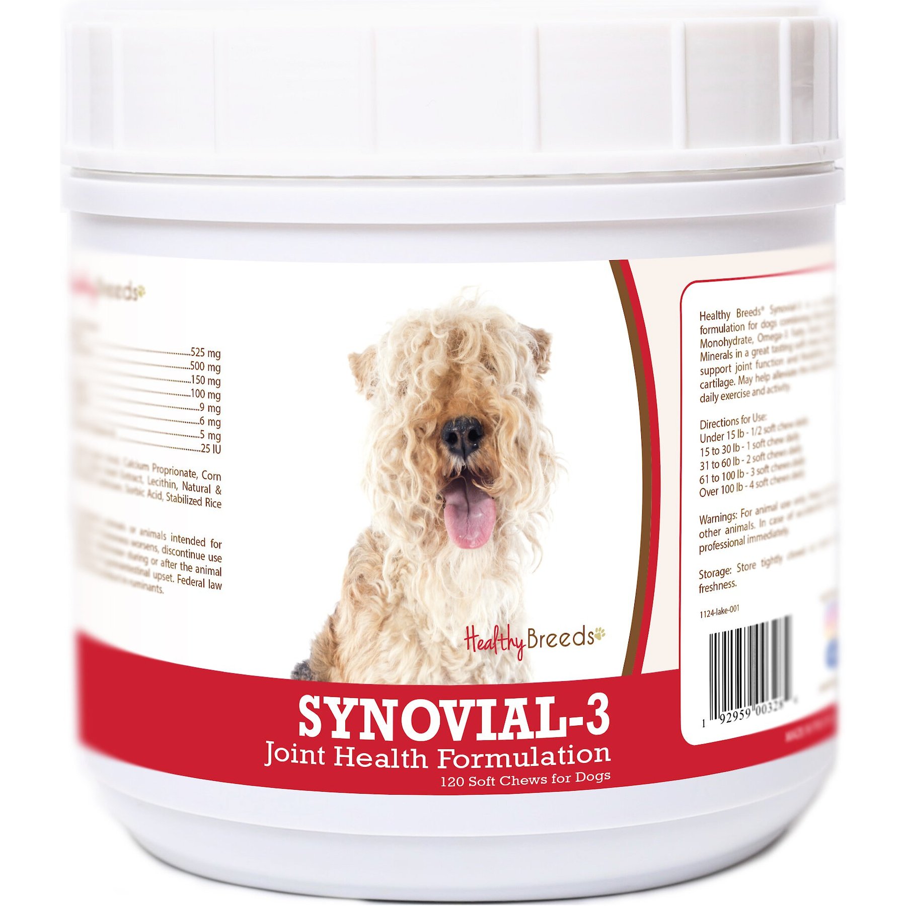 Healthy Breeds Synovial-3 Joint Health Formulation Soft Chews Dog Supplement, 120 count
