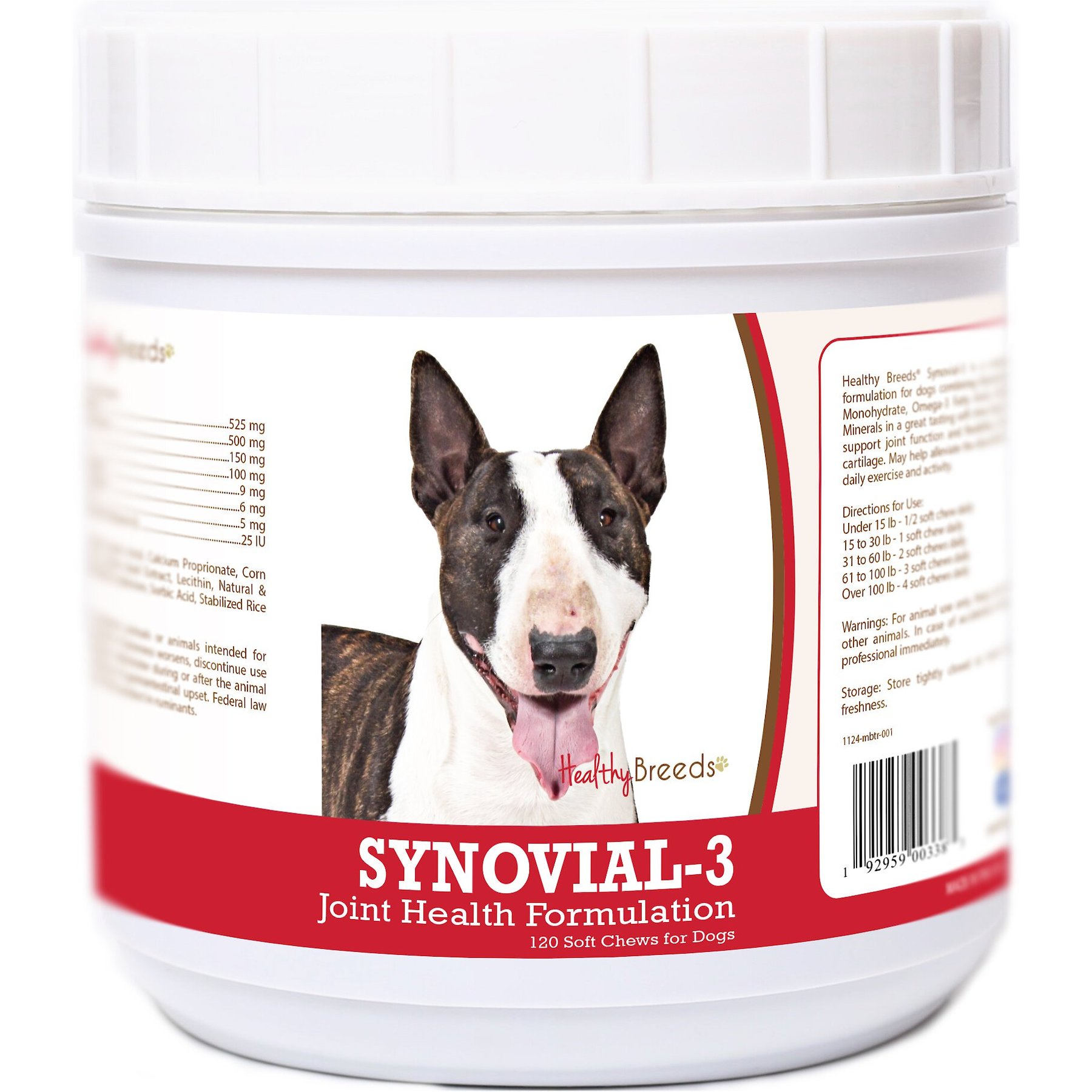 Healthy Breeds Synovial-3 Joint Health Formulation Soft Chews Dog Supplement, 120 count