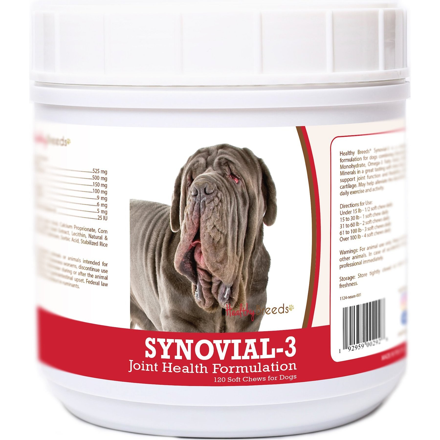 Healthy Breeds Synovial-3 Joint Health Formulation Soft Chews Dog Supplement, 120 count