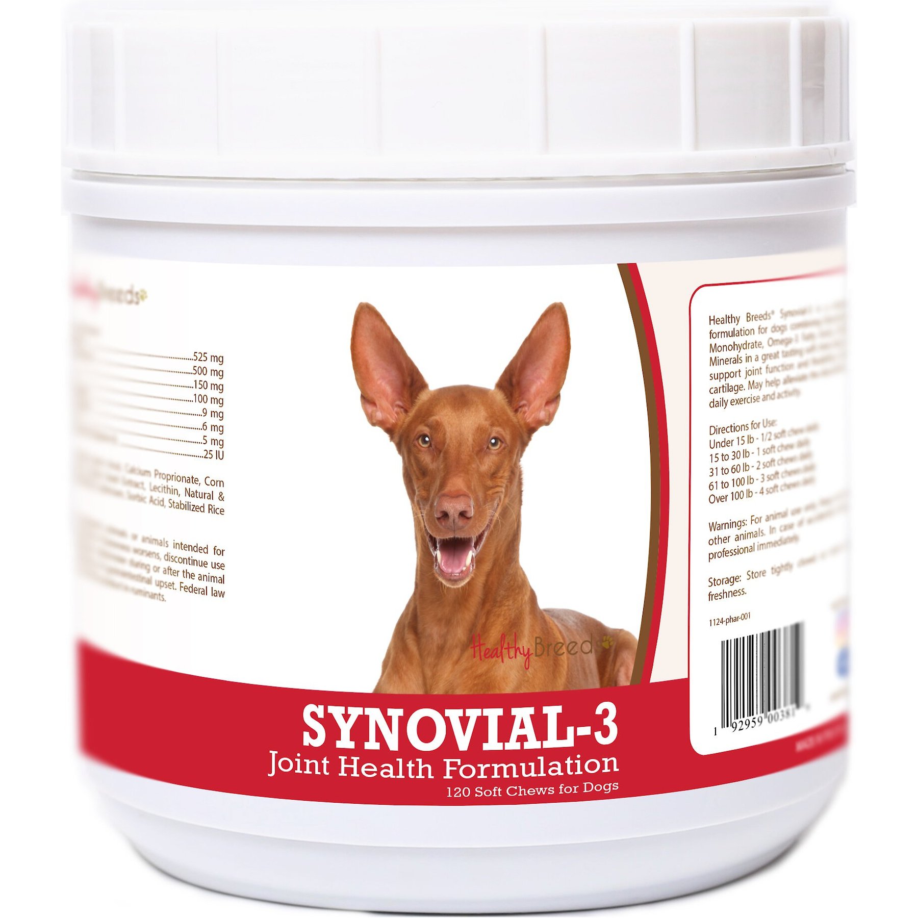 Healthy Breeds Synovial-3 Joint Health Formulation Soft Chews Dog Supplement, 120 count