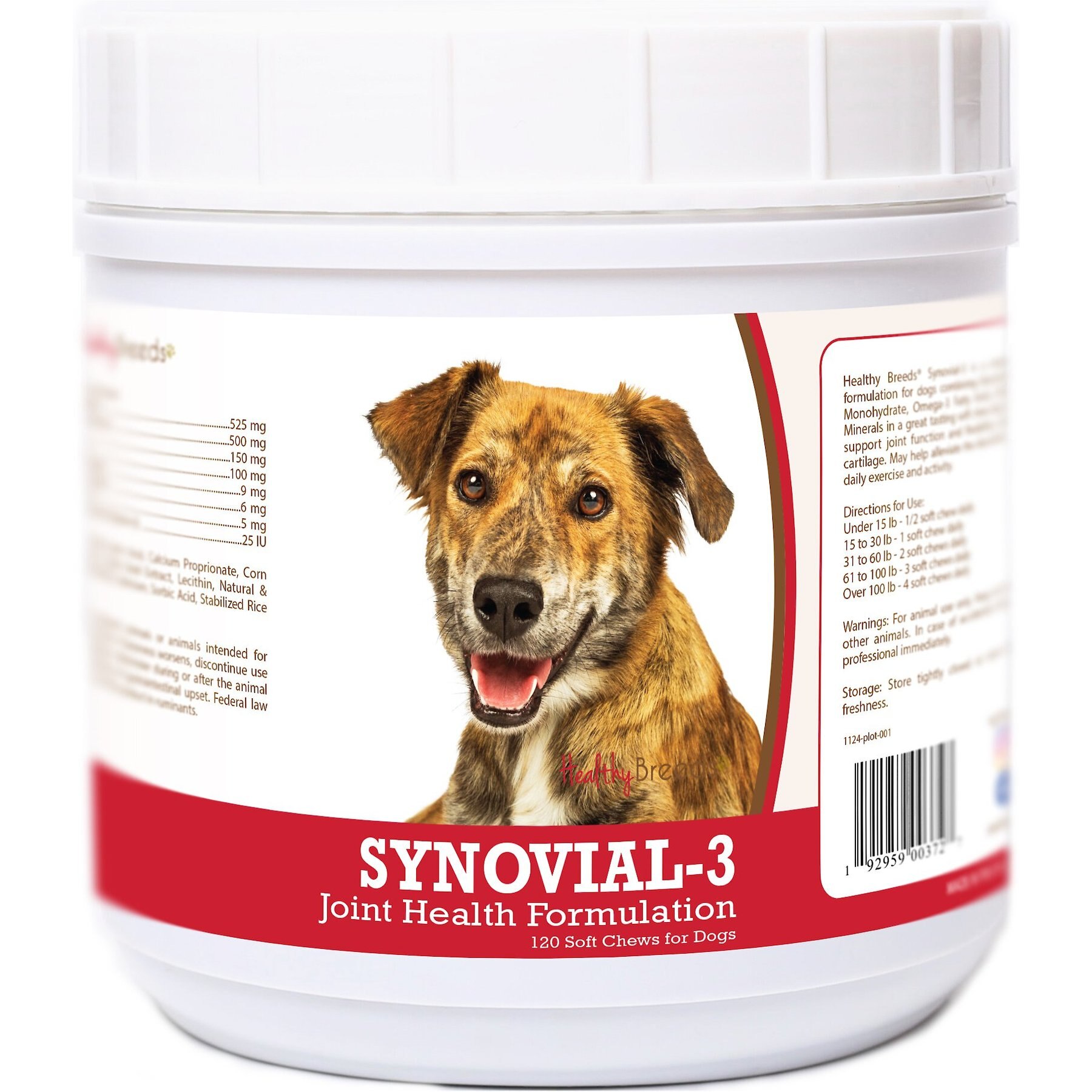 Healthy Breeds Synovial-3 Joint Health Formulation Soft Chews Dog Supplement, 120 count