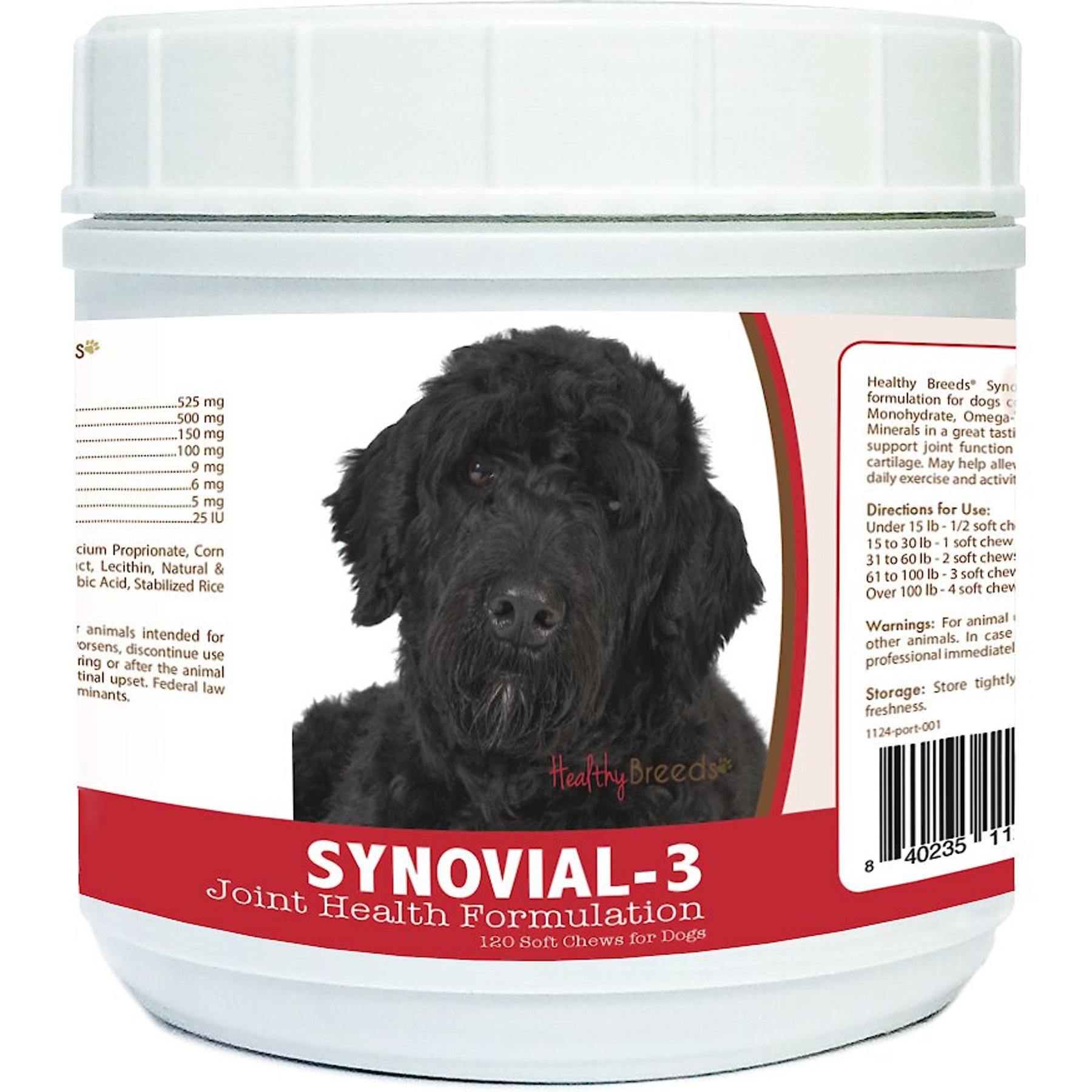 Healthy Breeds Synovial-3 Joint Health Formulation Soft Chews Dog Supplement, 120 count