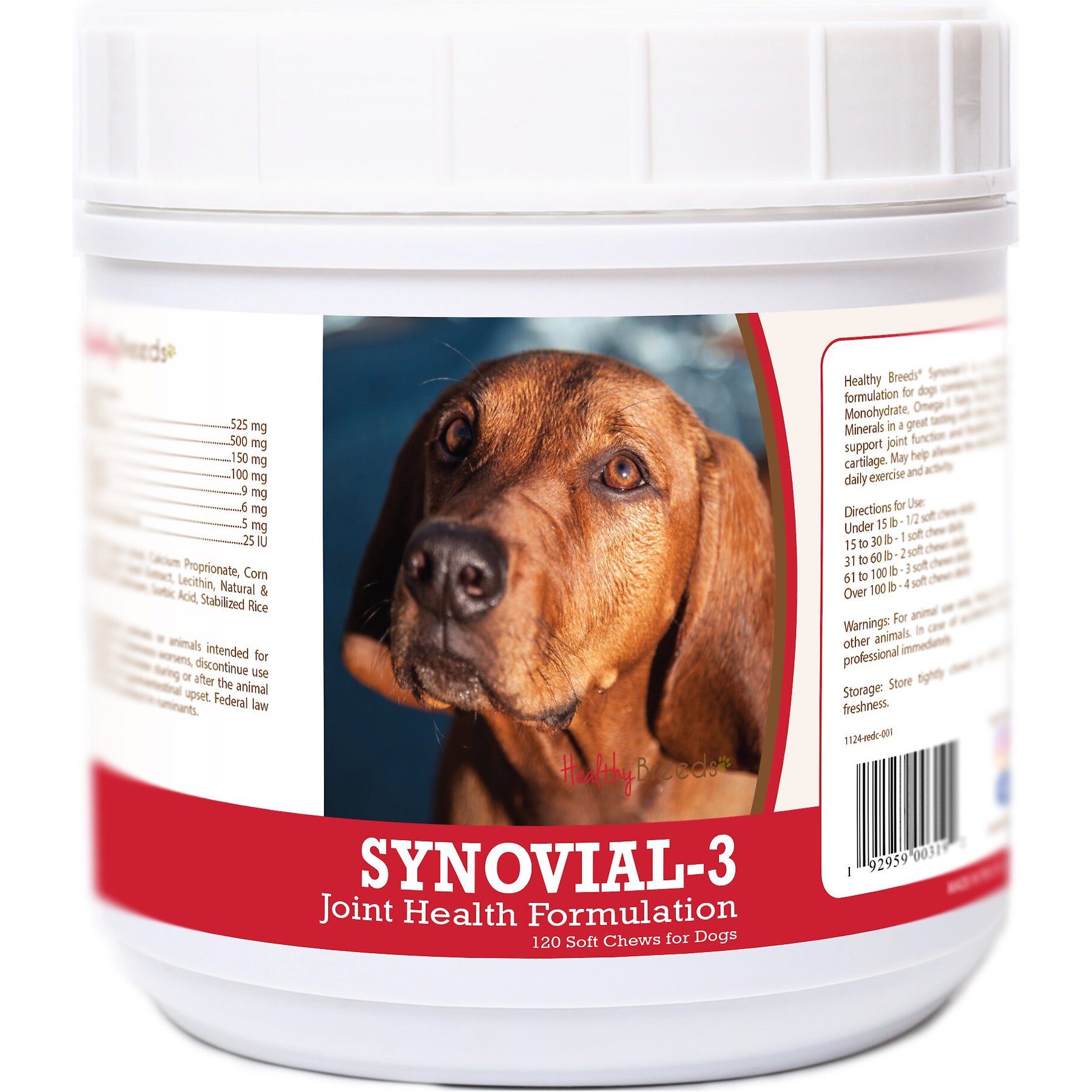 Healthy Breeds Synovial-3 Joint Health Formulation Soft Chews Dog Supplement, 120 count