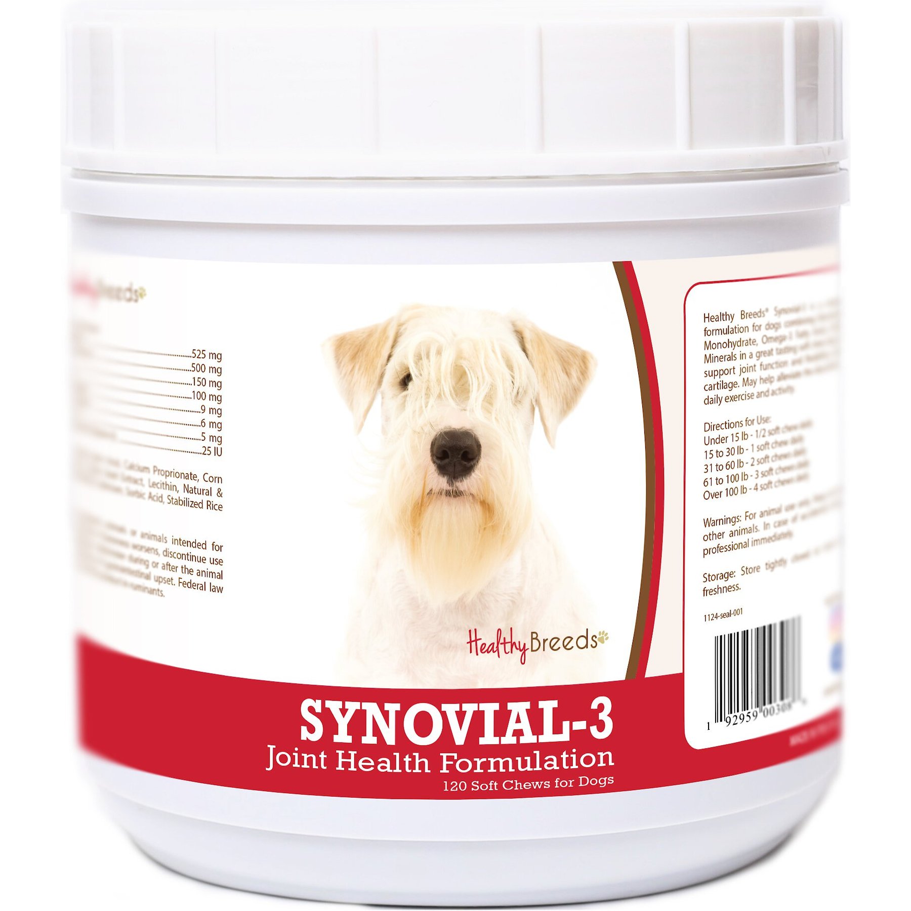Healthy Breeds Synovial-3 Joint Health Formulation Soft Chews Dog Supplement, 120 count