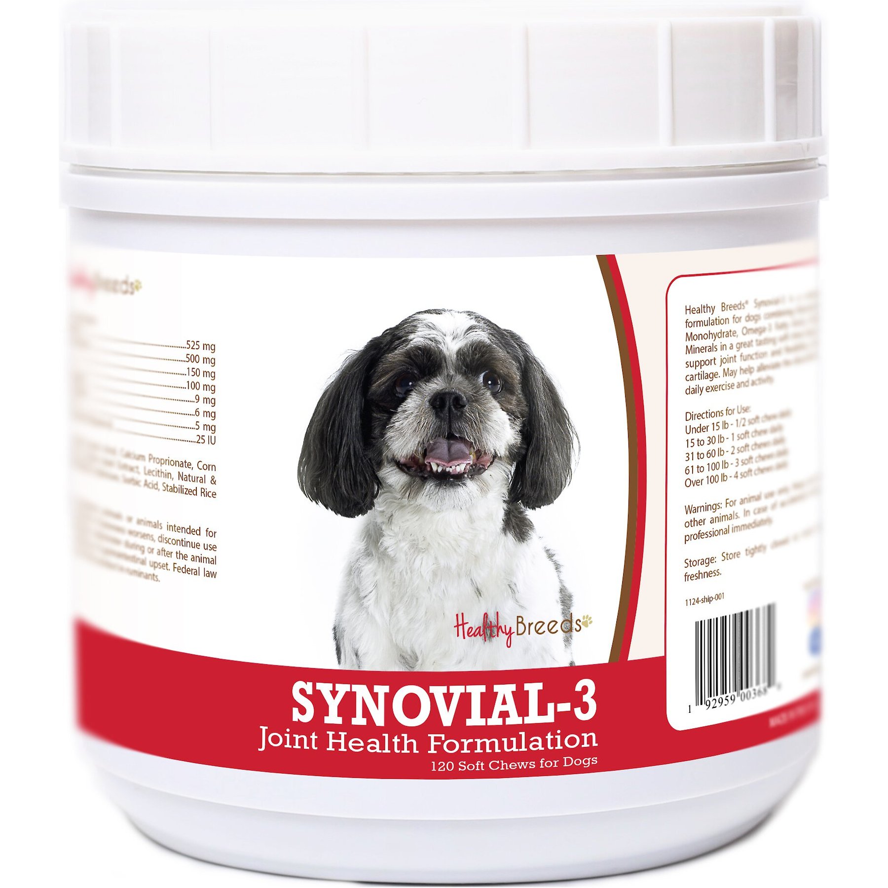 Healthy Breeds Synovial-3 Joint Health Formulation Soft Chews Dog Supplement, 120 count