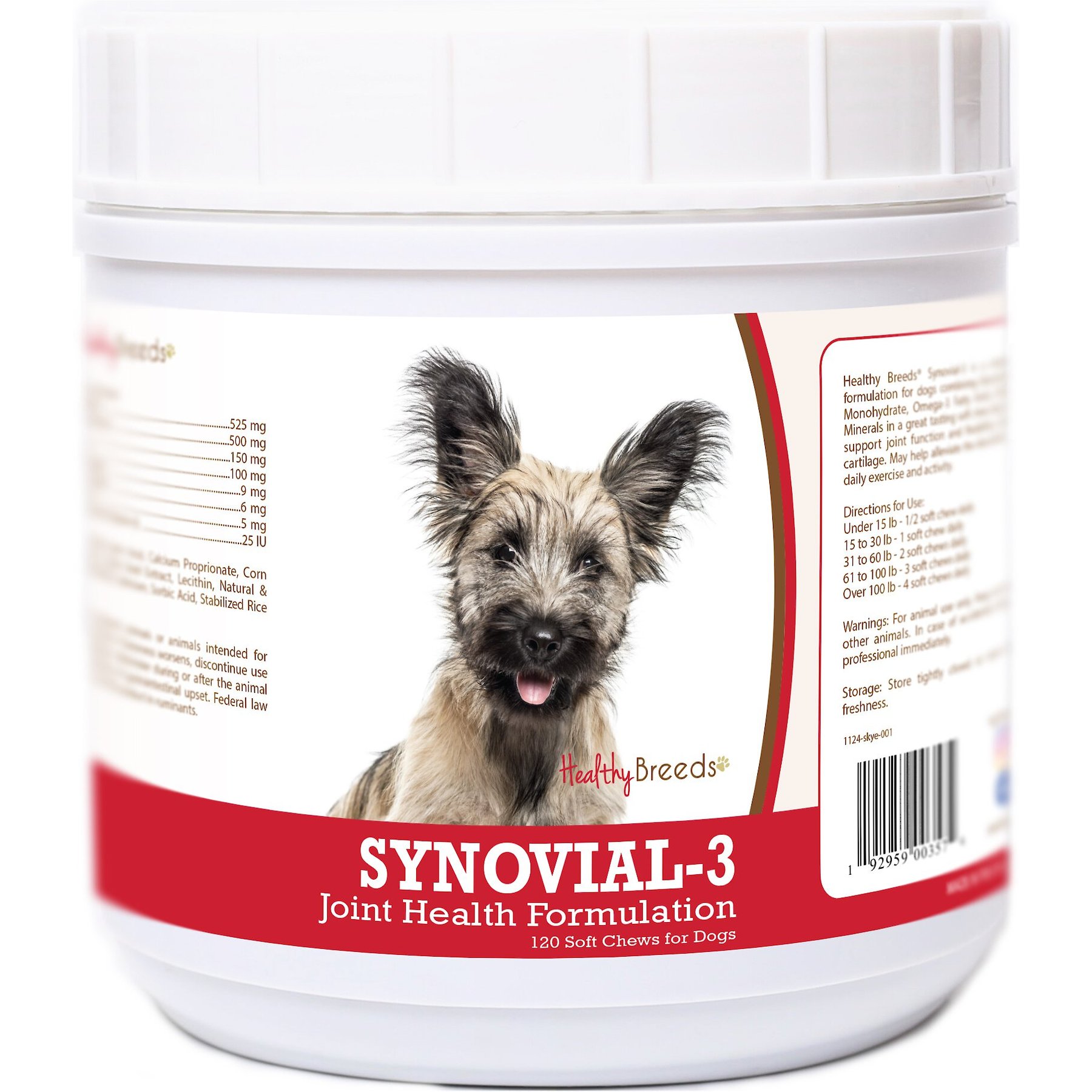 Healthy Breeds Synovial-3 Joint Health Formulation Soft Chews Dog Supplement, 120 count