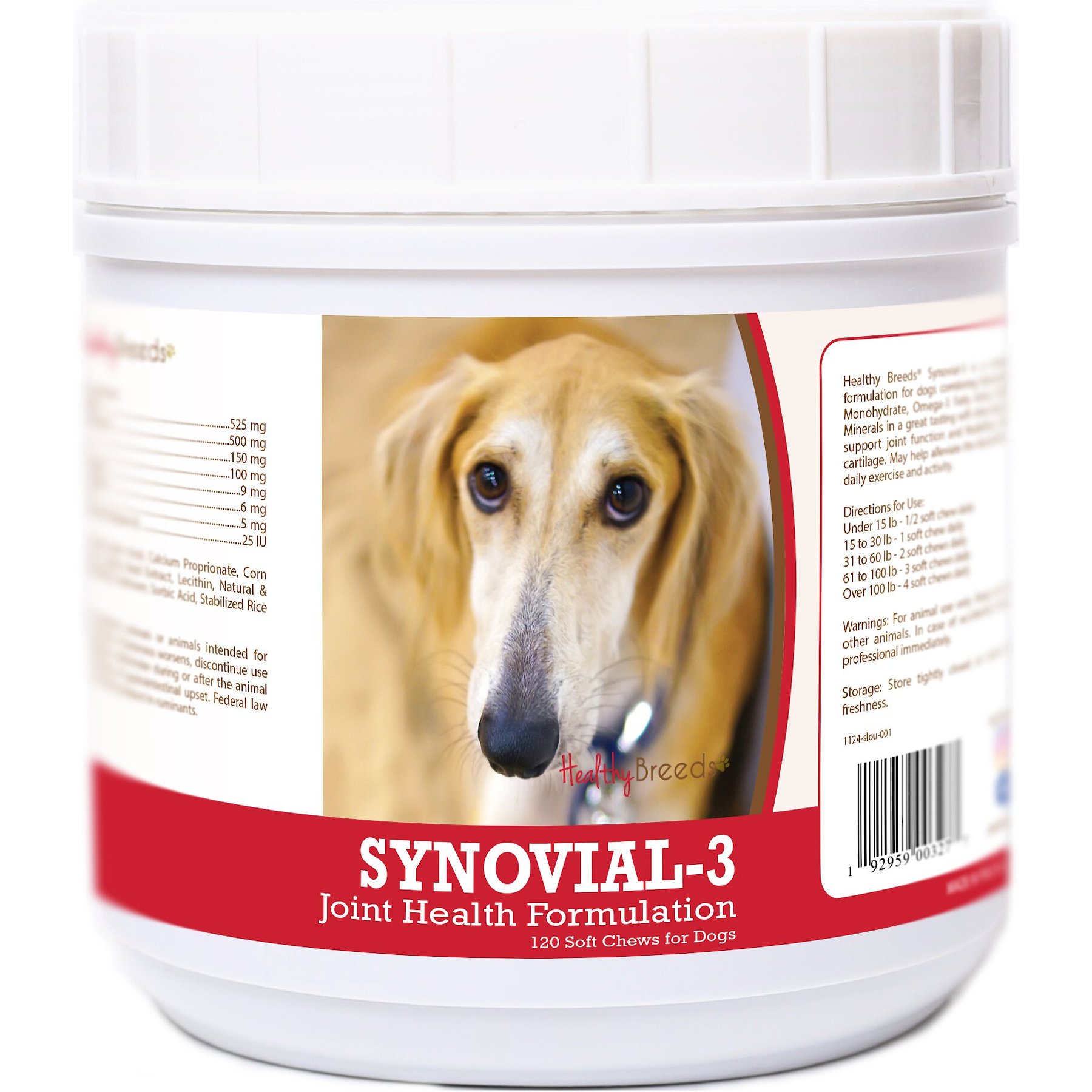 Healthy Breeds Synovial-3 Joint Health Formulation Soft Chews Dog Supplement, 120 count