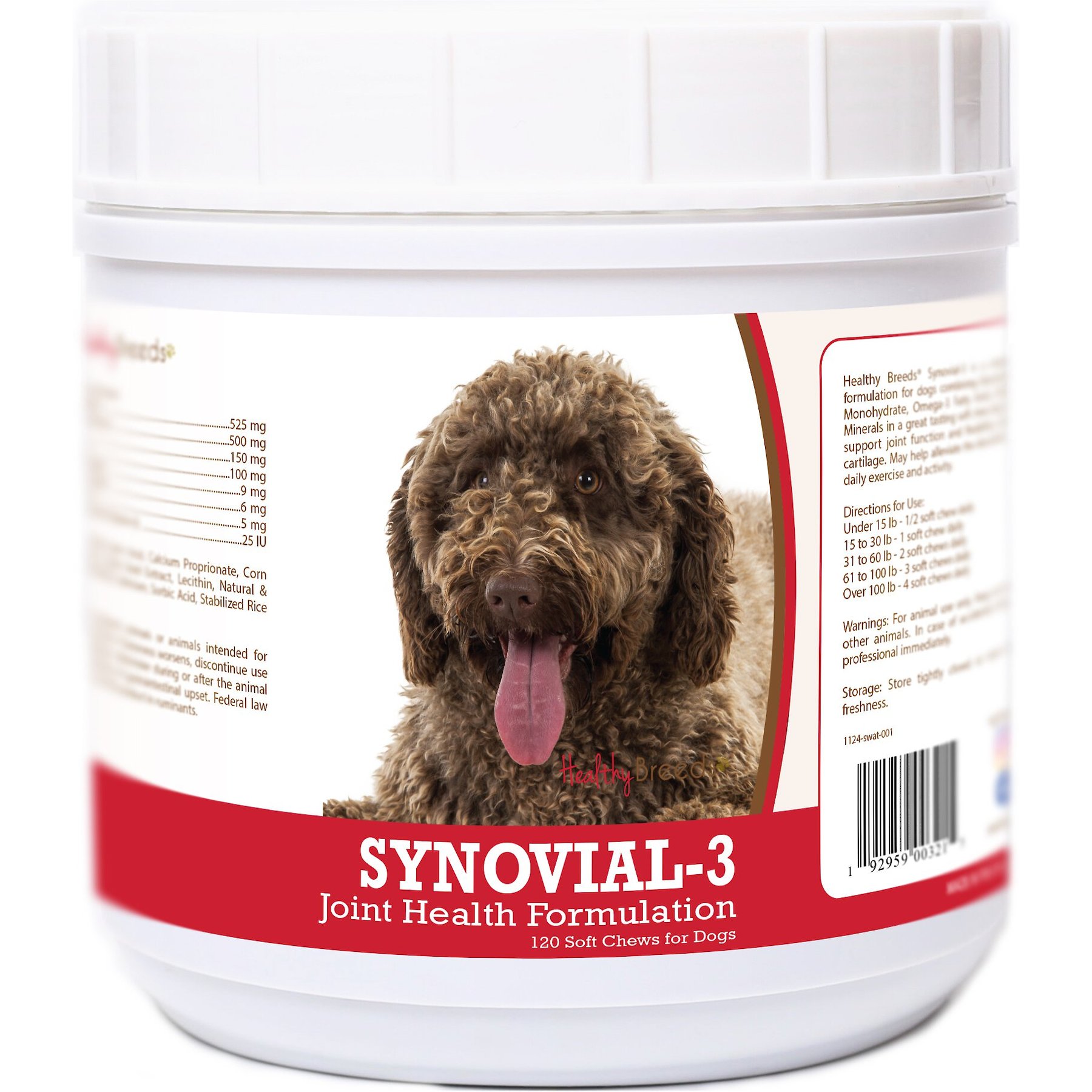 Healthy Breeds Synovial-3 Joint Health Formulation Soft Chews Dog Supplement, 120 count